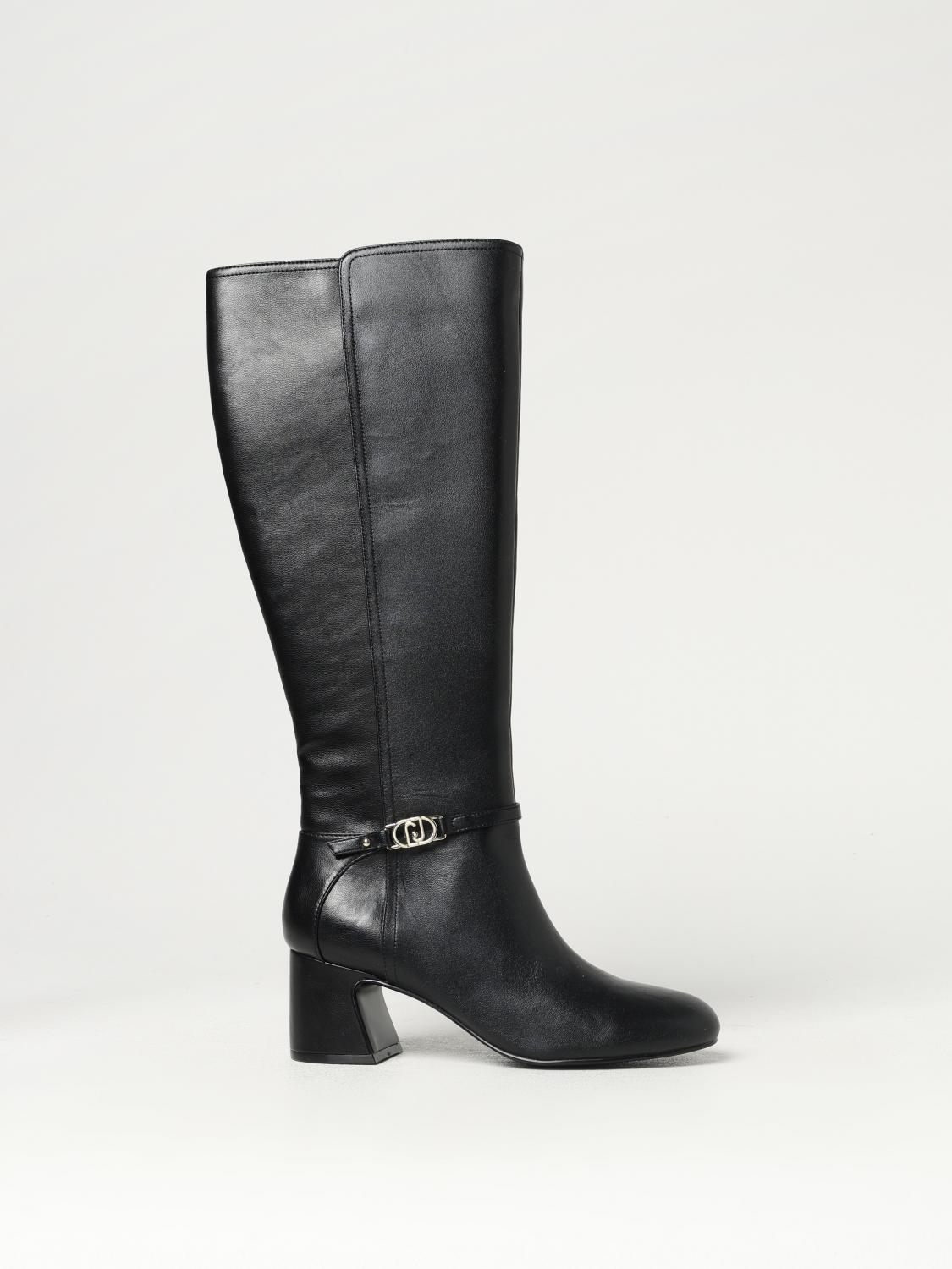 LIU JO BOOTS: Heeled booties woman Liu Jo, Black - Img 1