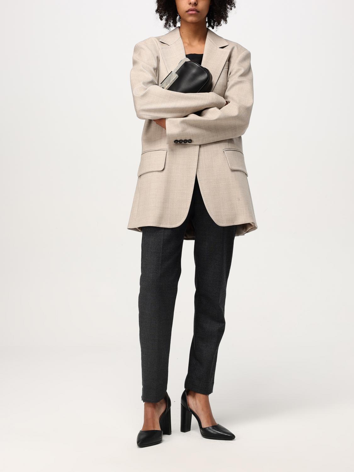 MAX MARA BLAZER: Blazer Max Mara in lana vergine , Marrone - Img 2