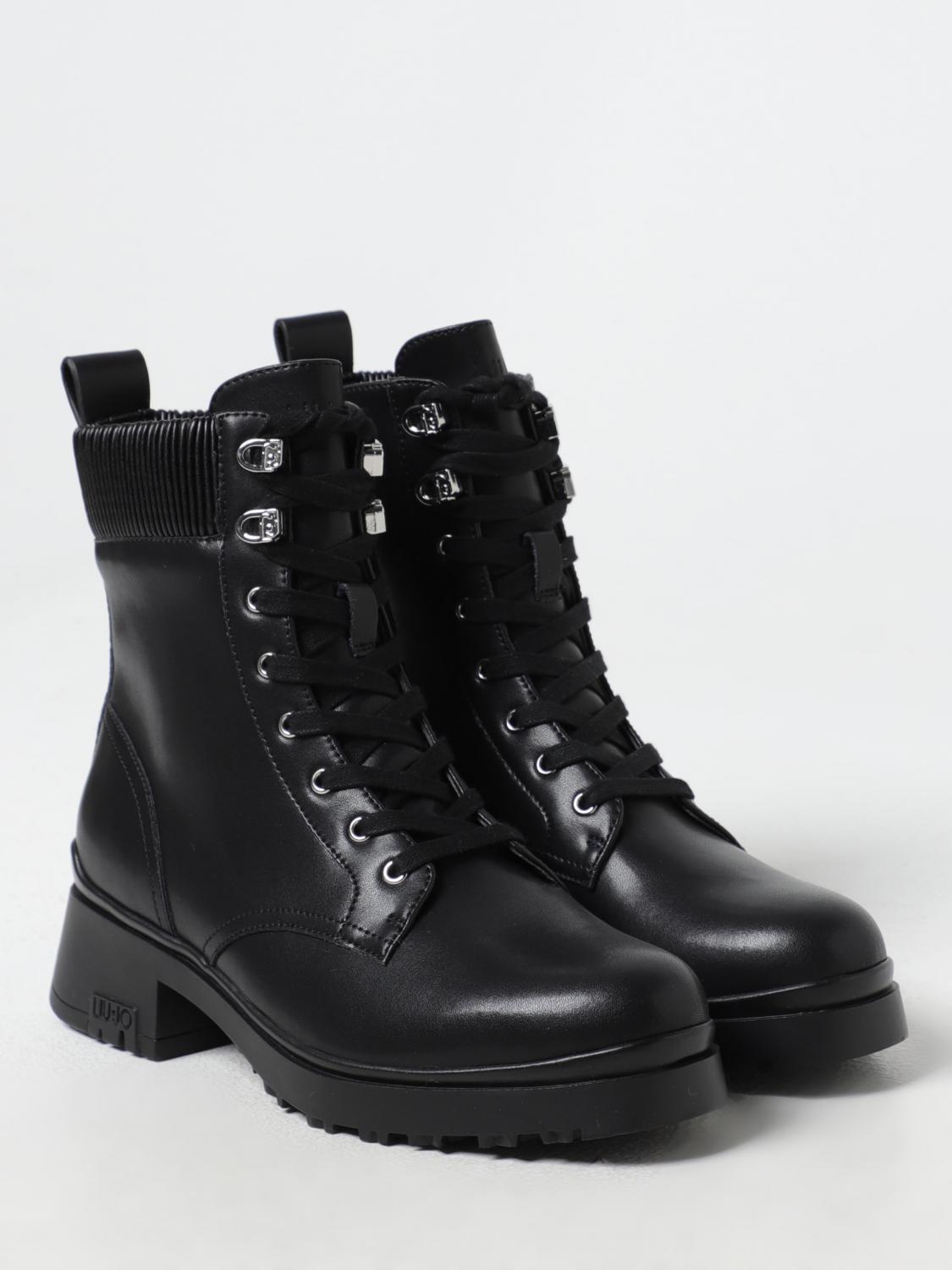 LIU JO FLAT ANKLE BOOTS: Boots woman Liu Jo, Black - Img 2