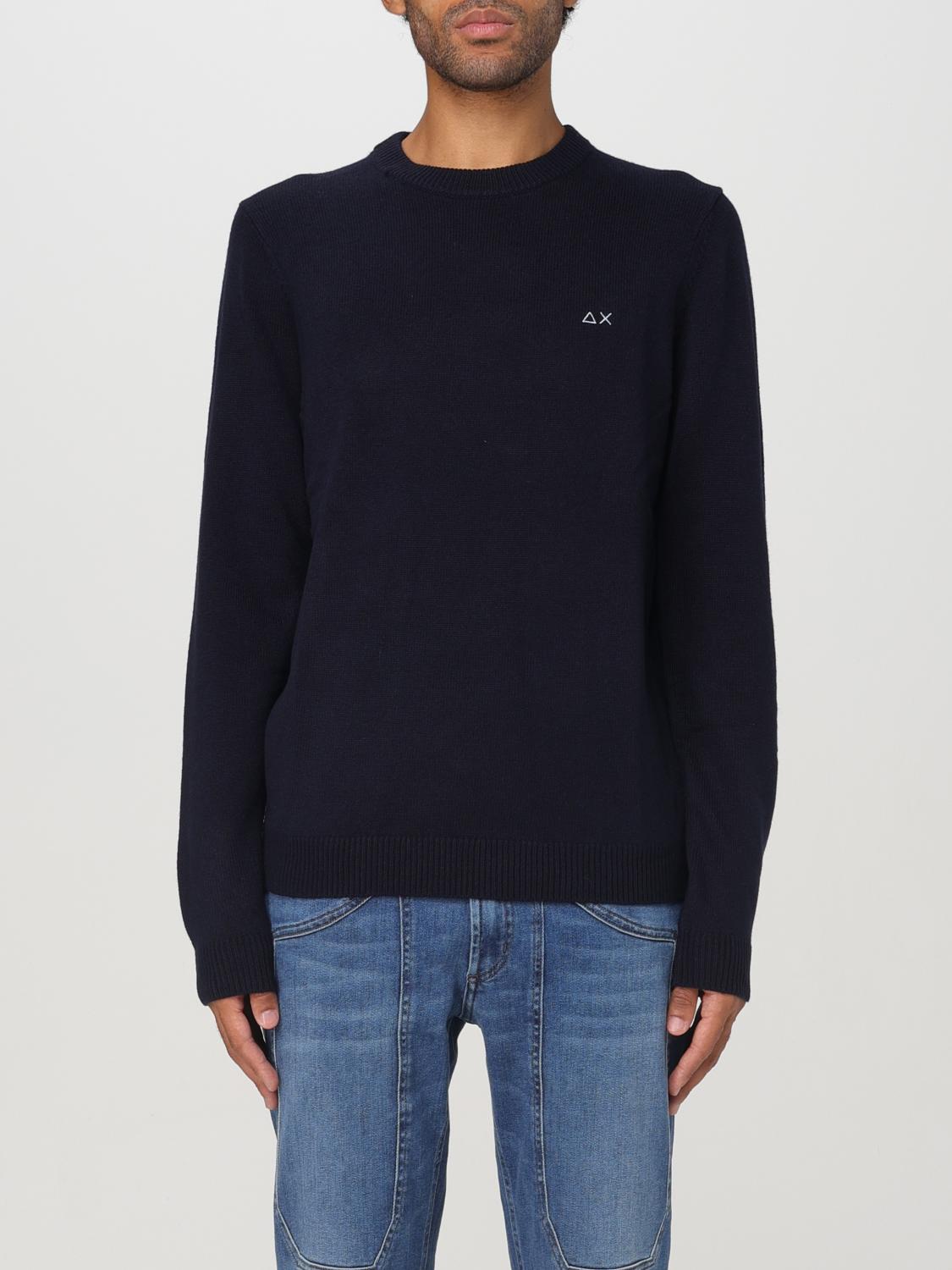 SUN68 セーター: セーター メンズ SUN68, ブルー - Img 1