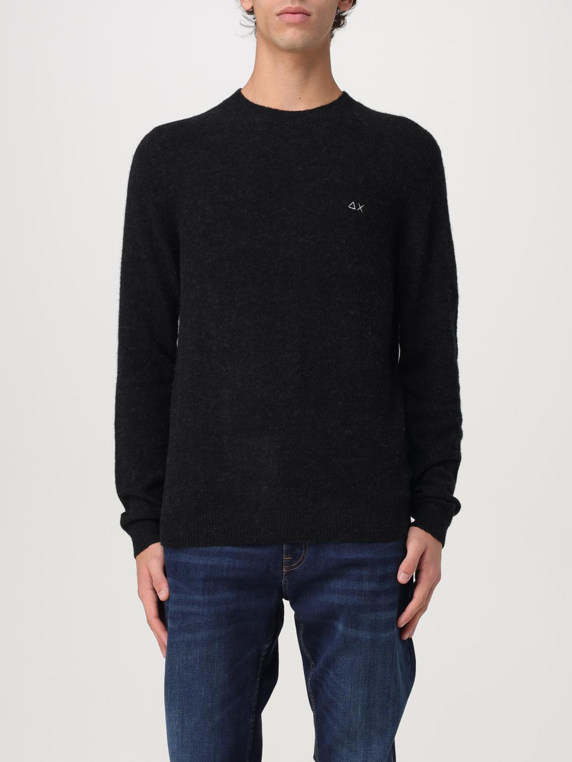 SUN 68 POLO SHIRT: SUN68 wool sweater, Black - Img 1