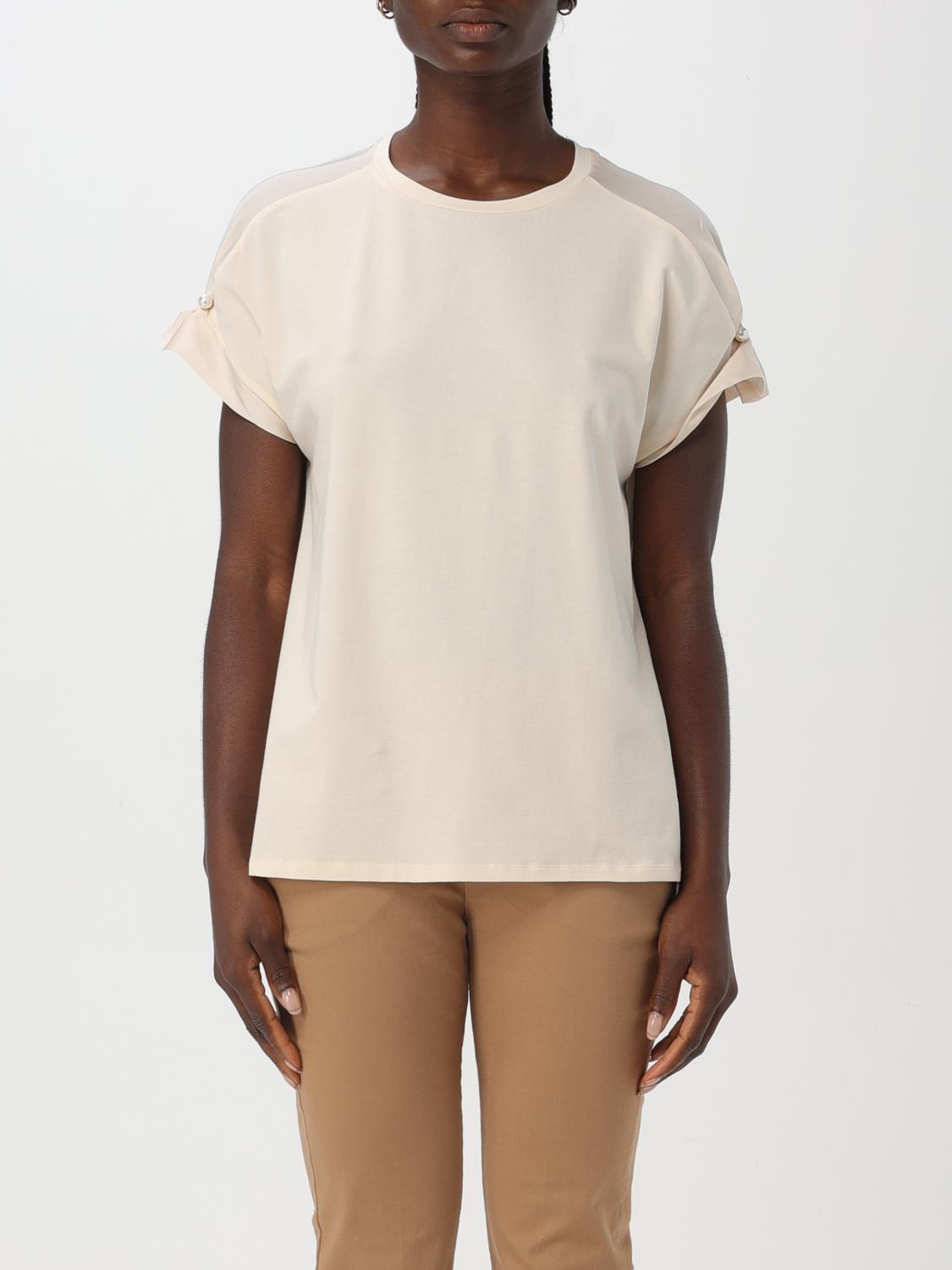 LIU JO T-SHIRT: T-shirt woman Liu Jo, Natural - Img 1