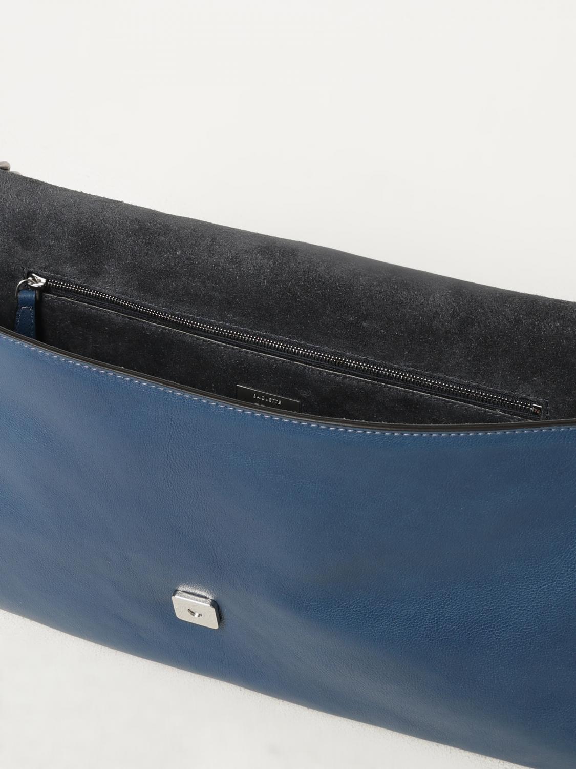 FENDI BORSE A TRACOLLA: Borsa Baguette Fendi in pelle , Blue - Img 5