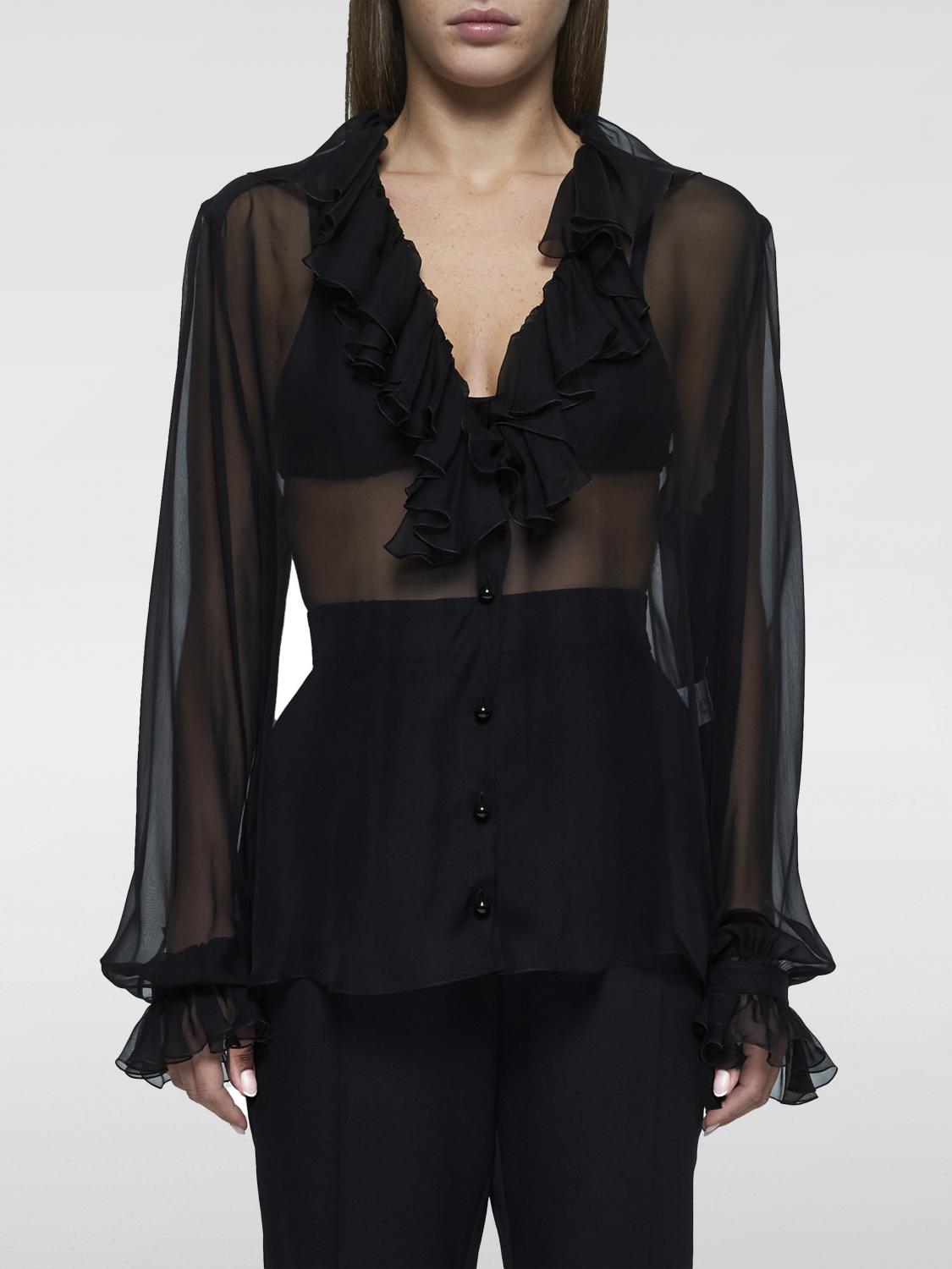 DOLCE & GABBANA SHIRT: Shirt woman Dolce & Gabbana, Black - Img 1