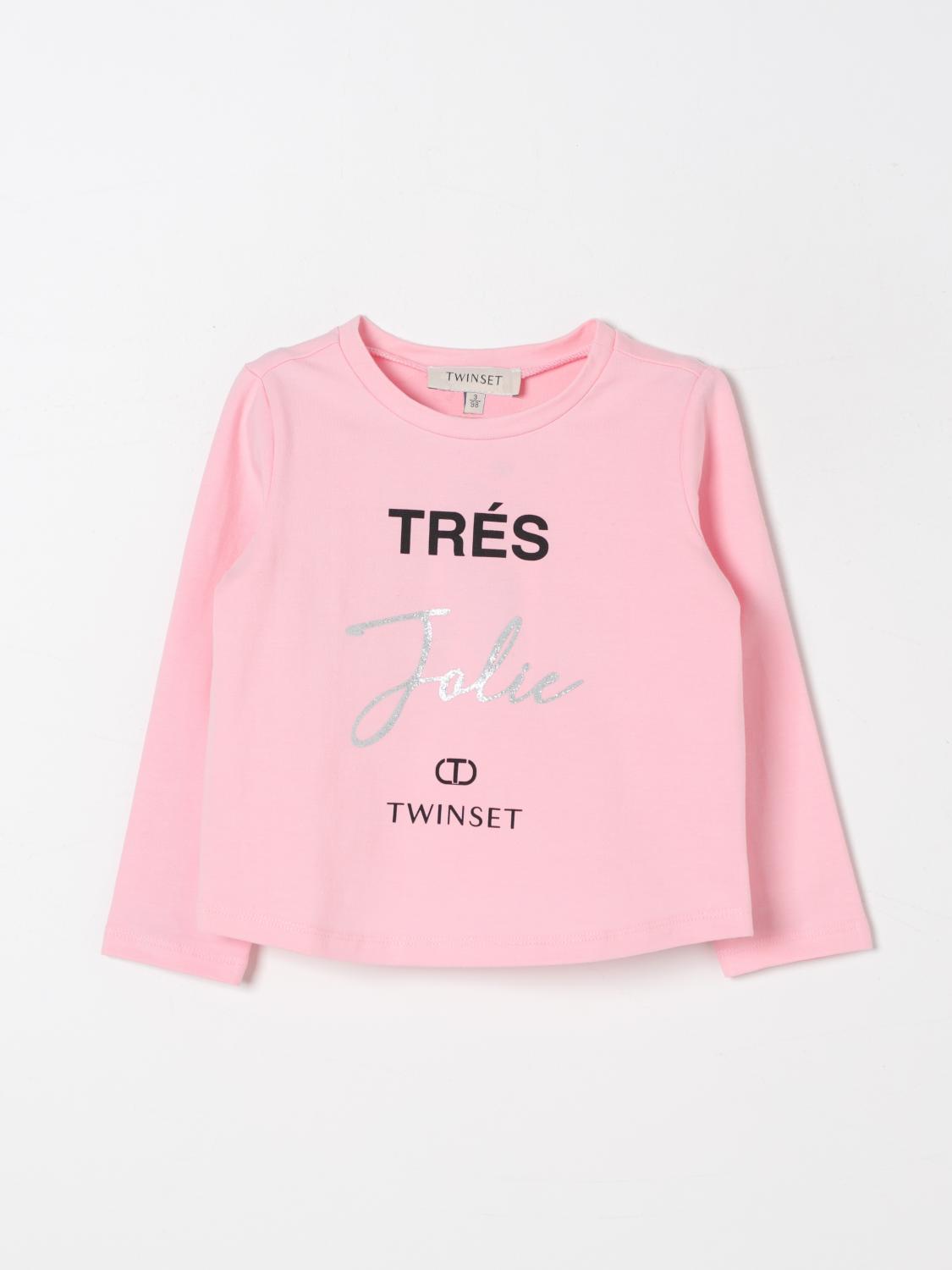 TWINSET T-SHIRT: T-shirt kids Twinset, Pink - Img 1