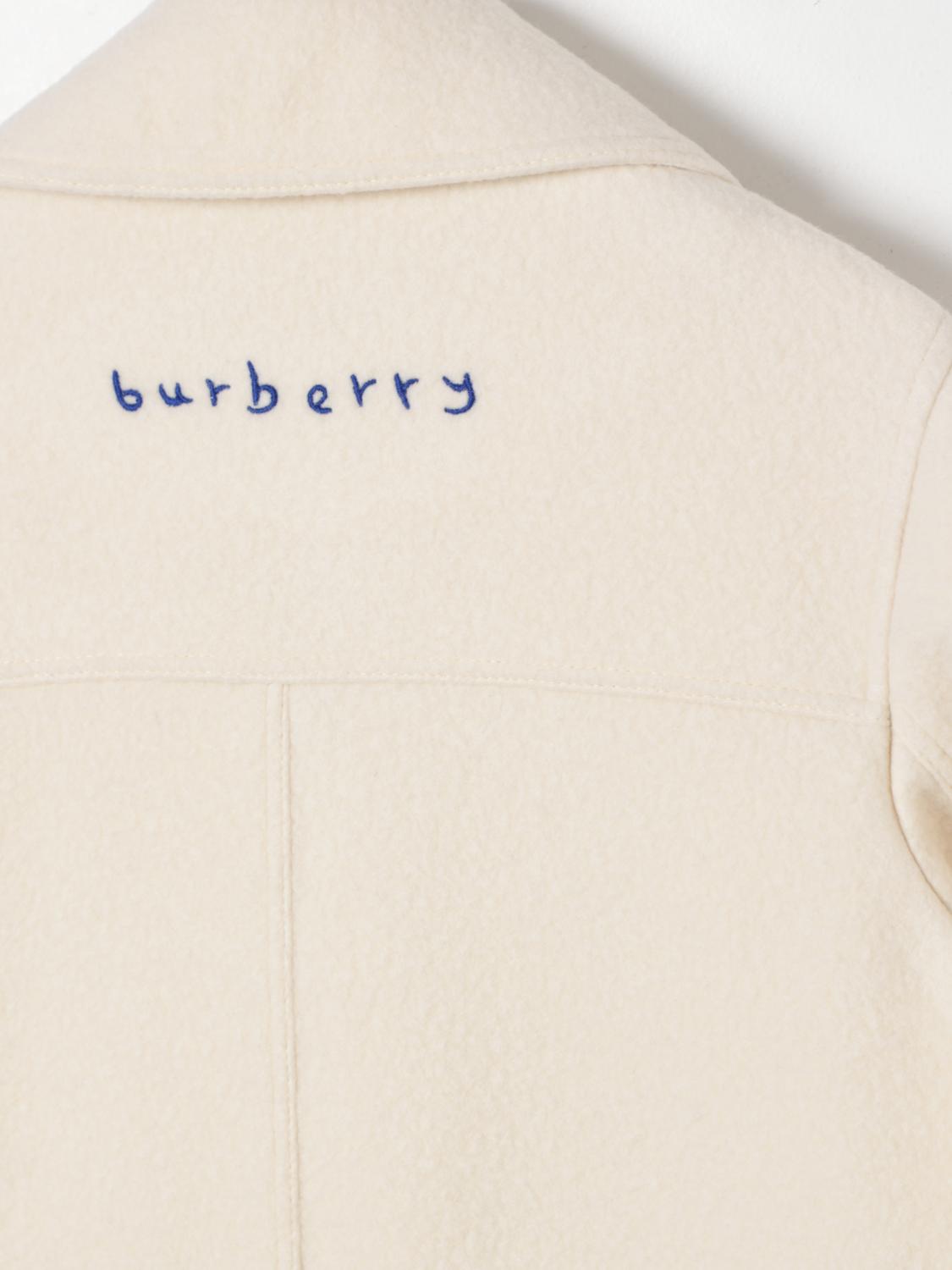 BURBERRY COAT: Coat kids Burberry, Yellow Cream - Img 3