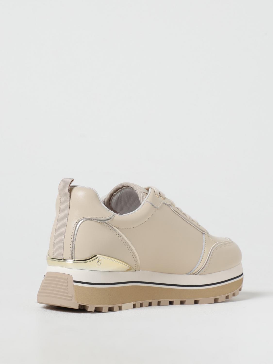 LIU JO SNEAKERS: Sneakers Maxi Wonder 71 Liu Jo in pelle , Burro - Img 3