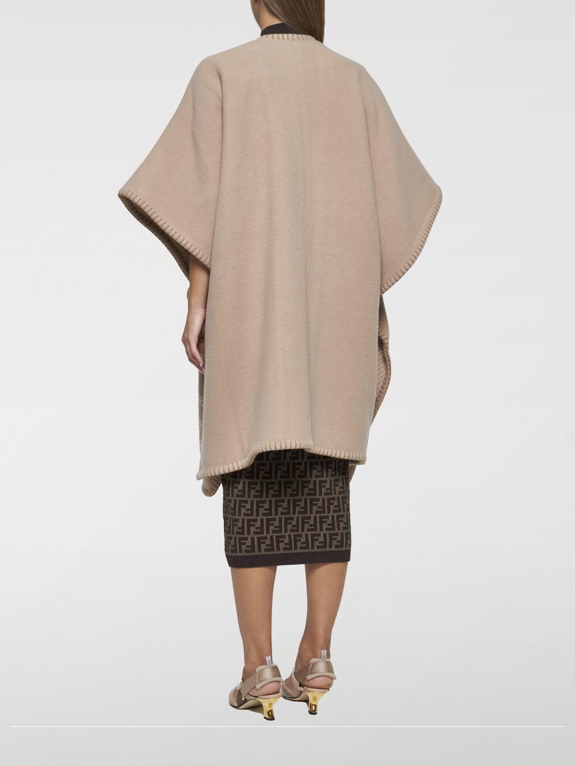 FENDI CAPE: Fendi women's cape, Beige - Img 2