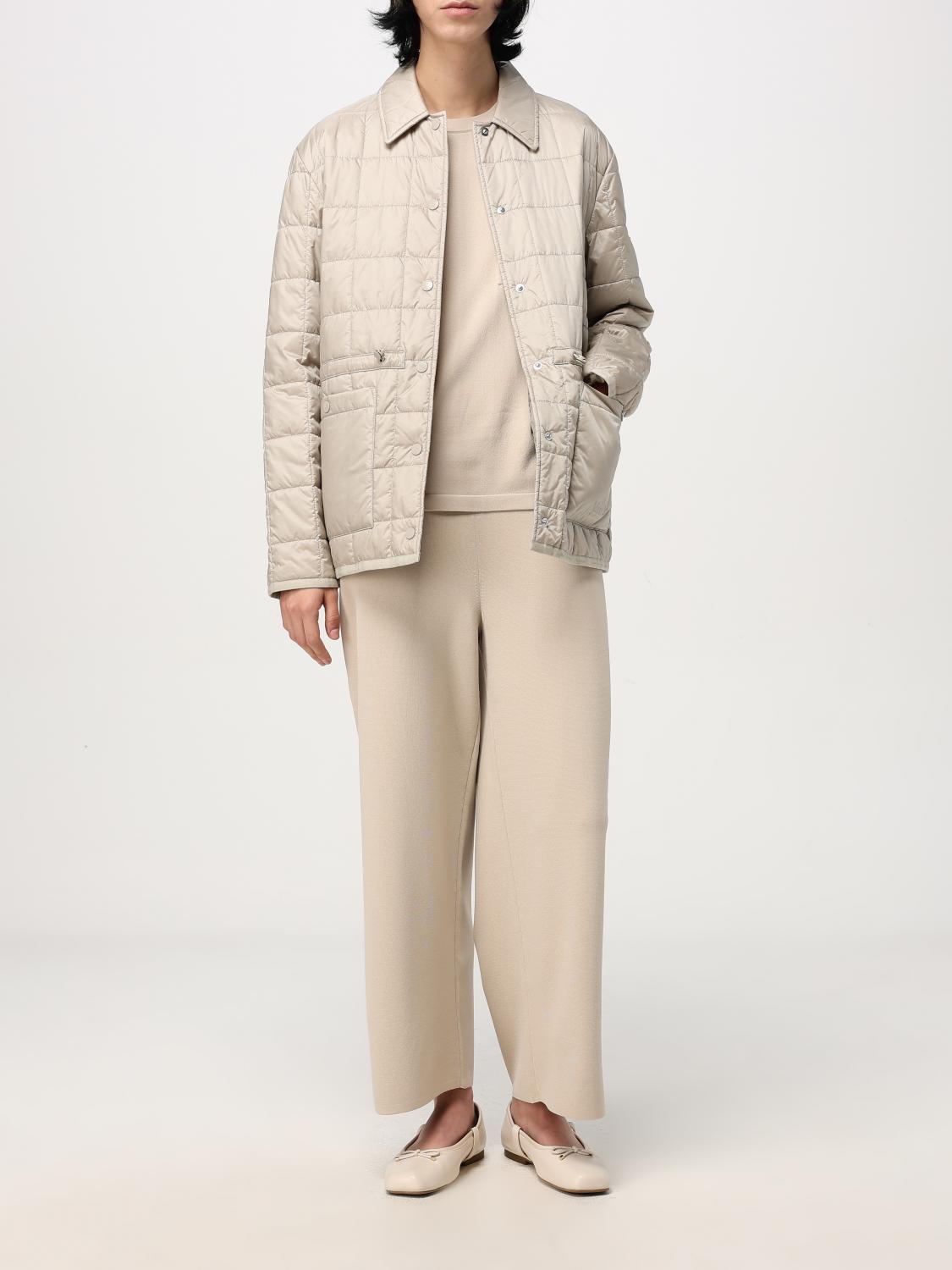 MAX MARA LEISURE 裤子: 裤子 女士 Max Mara Leisure, 米色 - Img 2