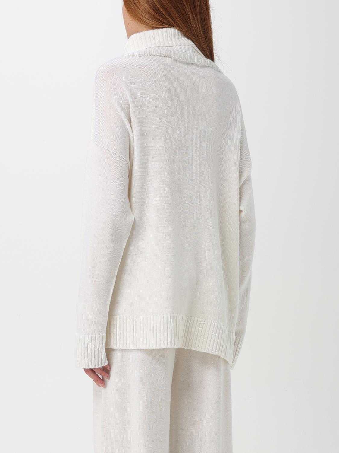 MAX MARA LEISURE MAGLIA: Pullover Max Mara Leisure in lana vergine , Bianco - Img 3