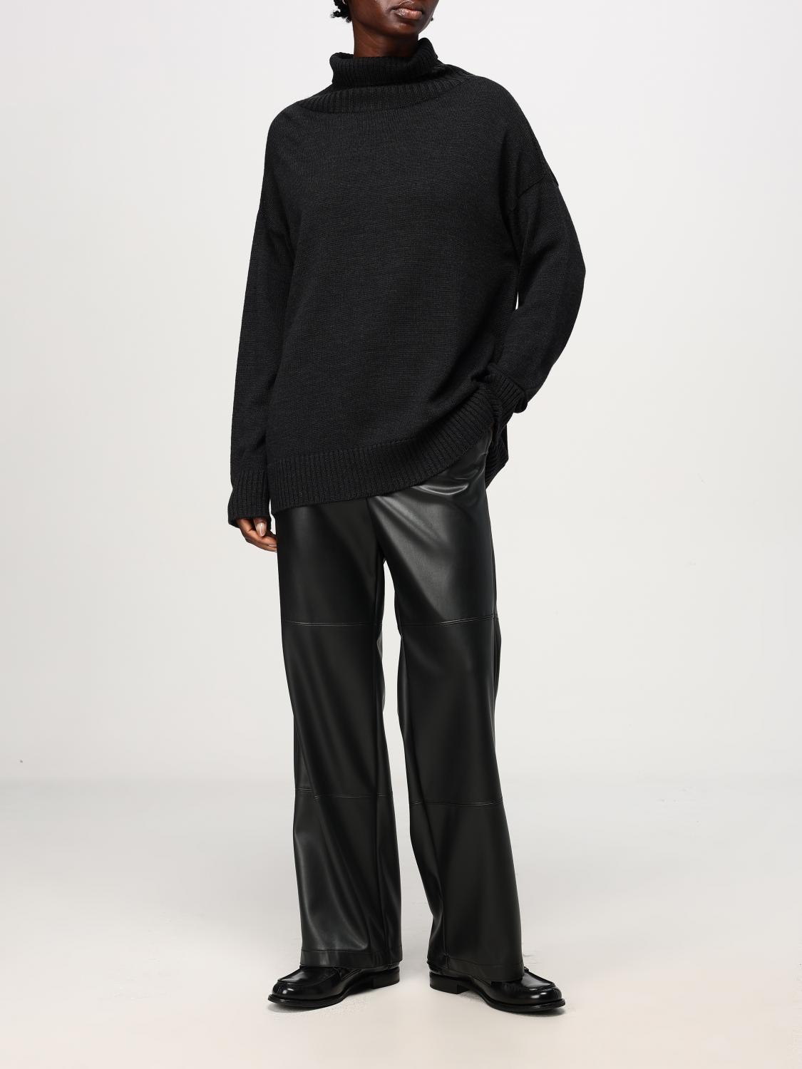 MAX MARA LEISURE MAGLIA: Pullover Max Mara Leisure in lana vergine , Nero - Img 2