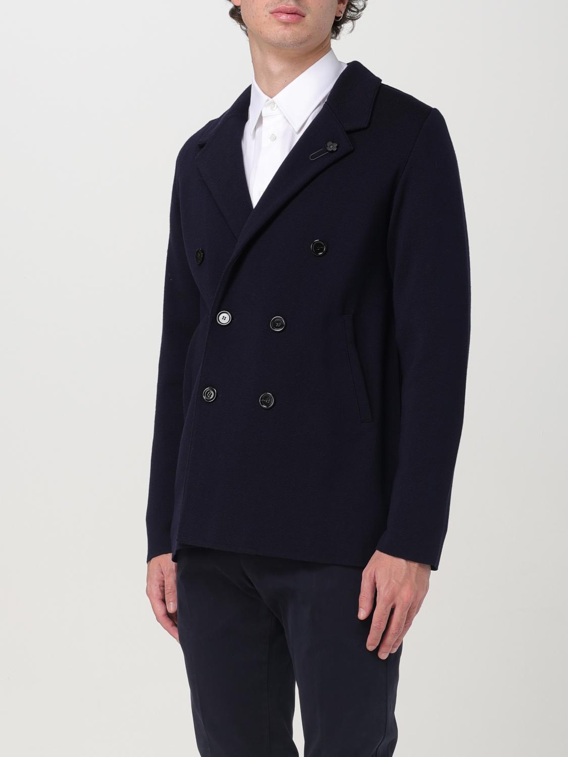 LARDINI BLAZER: Blazer doppiopetto Lardini in lana vergine , Blue Navy - Img 3