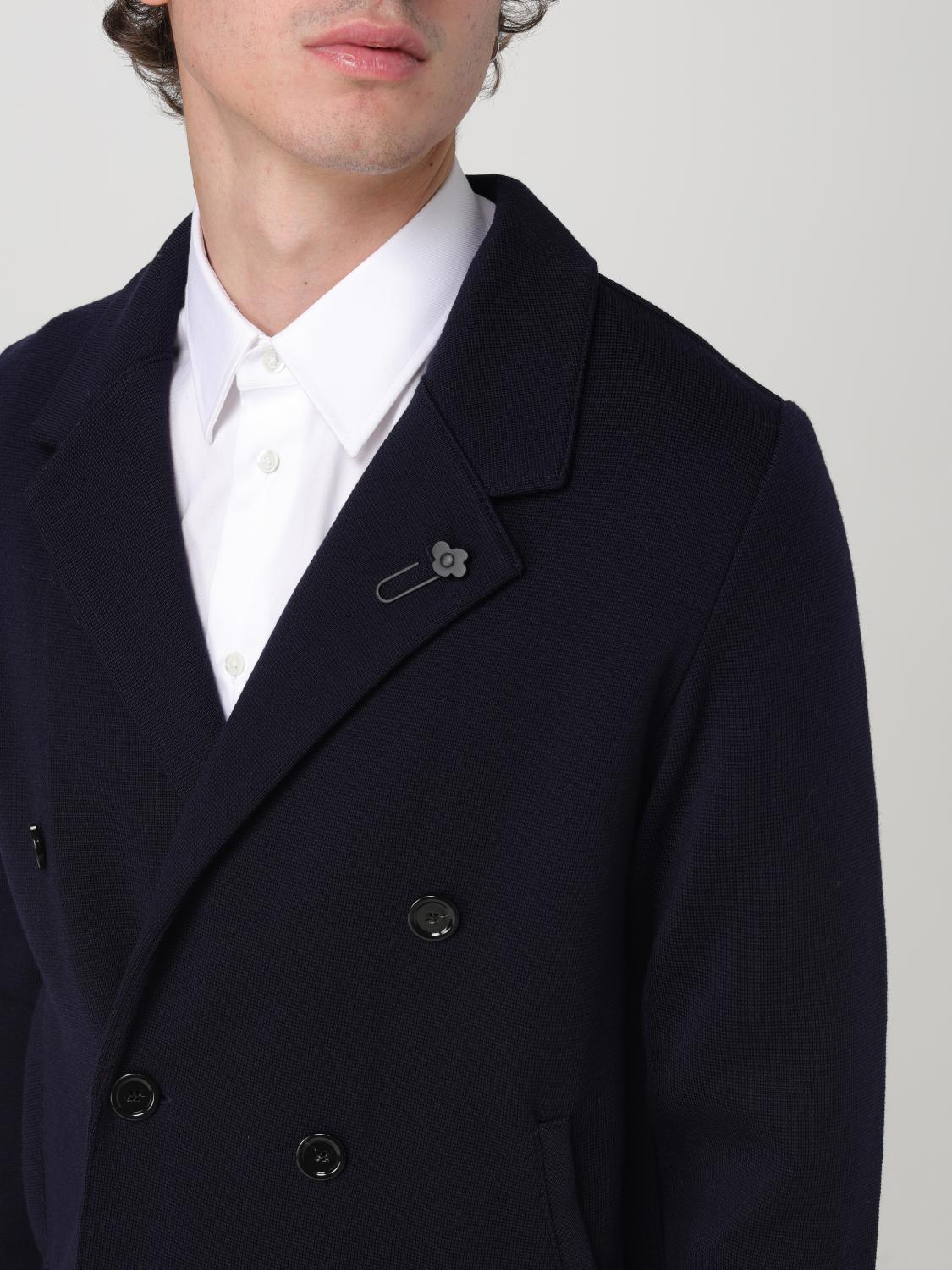 LARDINI BLAZER: Blazer doppiopetto Lardini in lana vergine , Blue Navy - Img 4