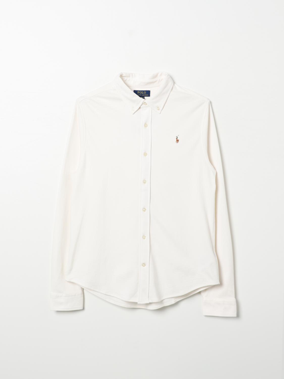 POLO RALPH LAUREN SHIRT: Shirt kids Polo Ralph Lauren, White - Img 1