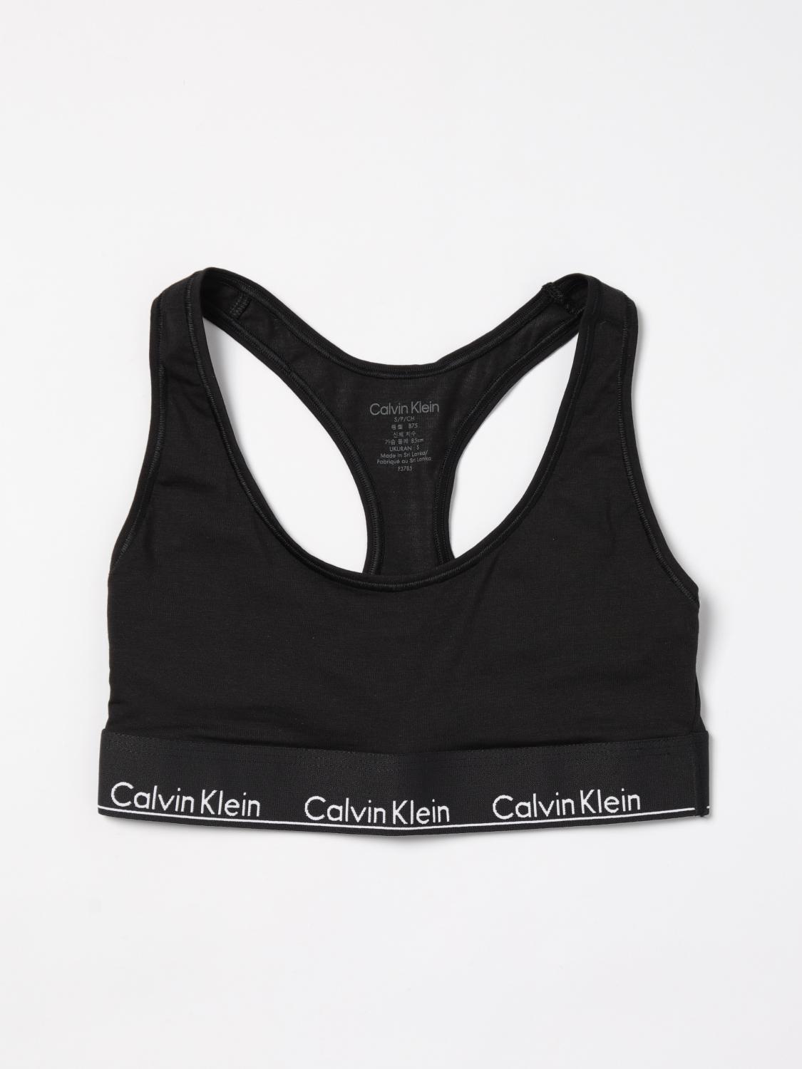 Giglio Brassiere Calvin Klein in cotone stretch con logo all over