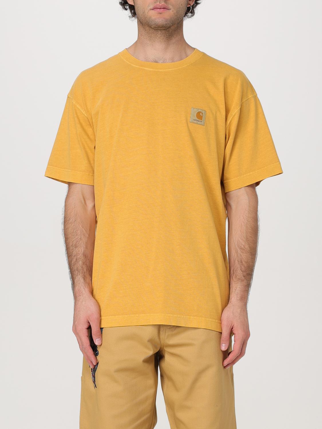 CARHARTT WIP T-SHIRT: T-shirt Carhartt Wip in cotone con logo , Giallo - Img 1