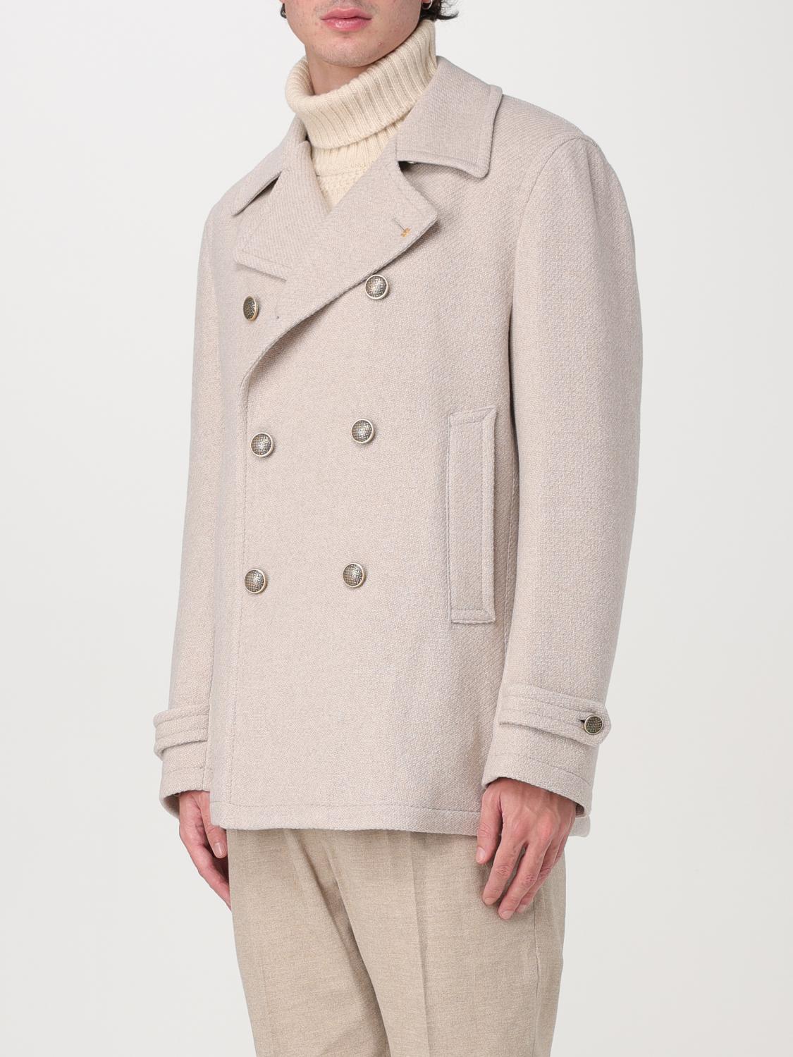 TAGLIATORE COAT: Coat men Tagliatore, Beige - Img 3