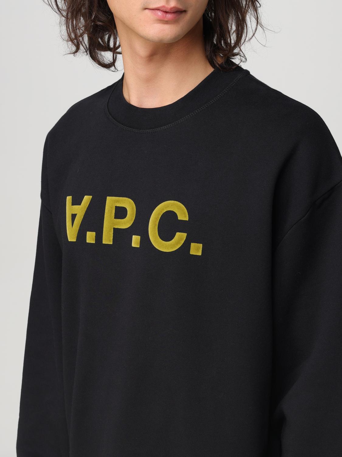 A.P.C. SWEATSHIRT: Sweatshirt men A.P.C., Black - Img 3