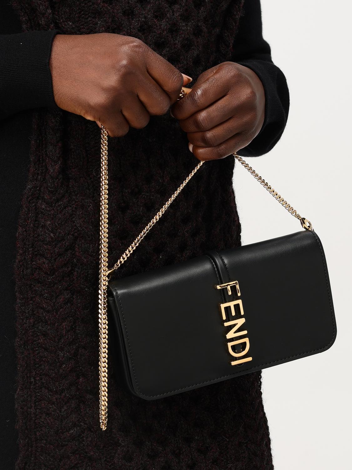 FENDI MINI BAG: Shoulder bag woman Fendi, Black - Img 2