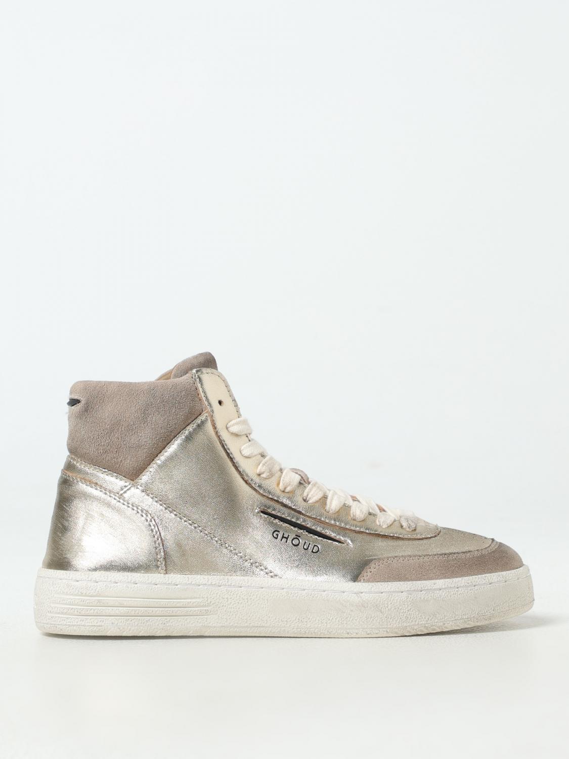 Giglio Sneakers Ghoud in pelle laminata e camoscio used