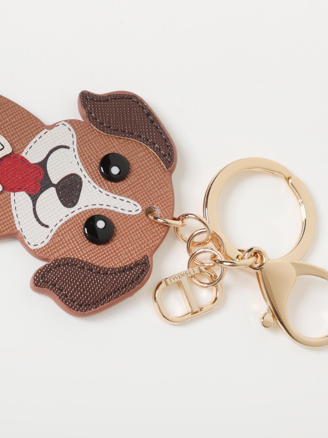 TWINSET KEY CHAIN: Key chain woman Twinset, Brown - Img 2