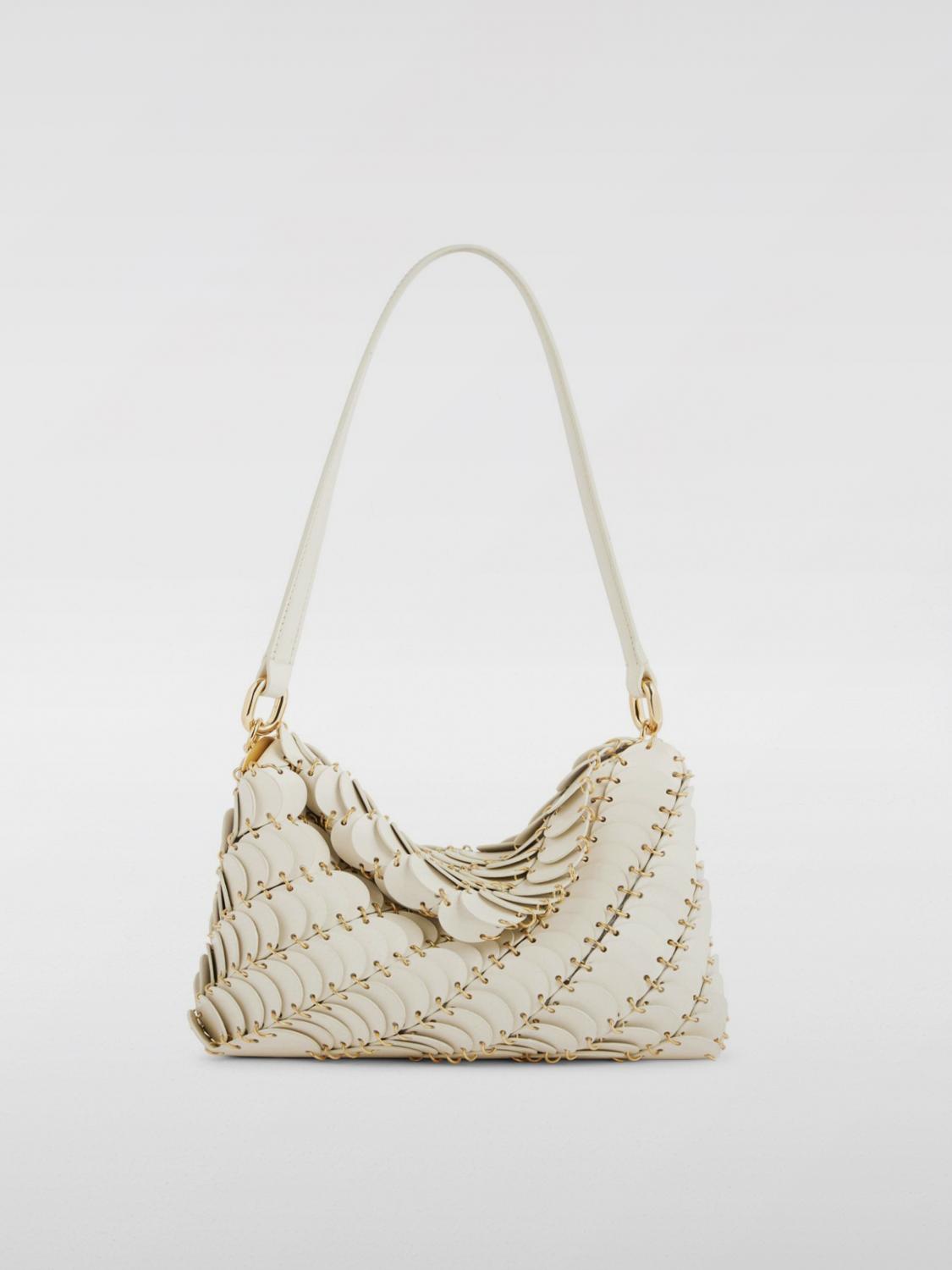 RABANNE SHOULDER BAG: Shoulder bag woman Rabanne, Yellow Cream - Img 1