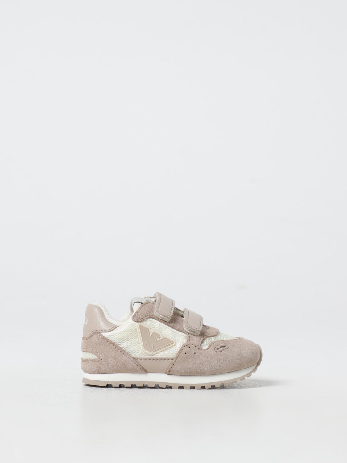 EMPORIO ARMANI SNEAKERS: Shoes kids Emporio Armani, Beige - Img 1