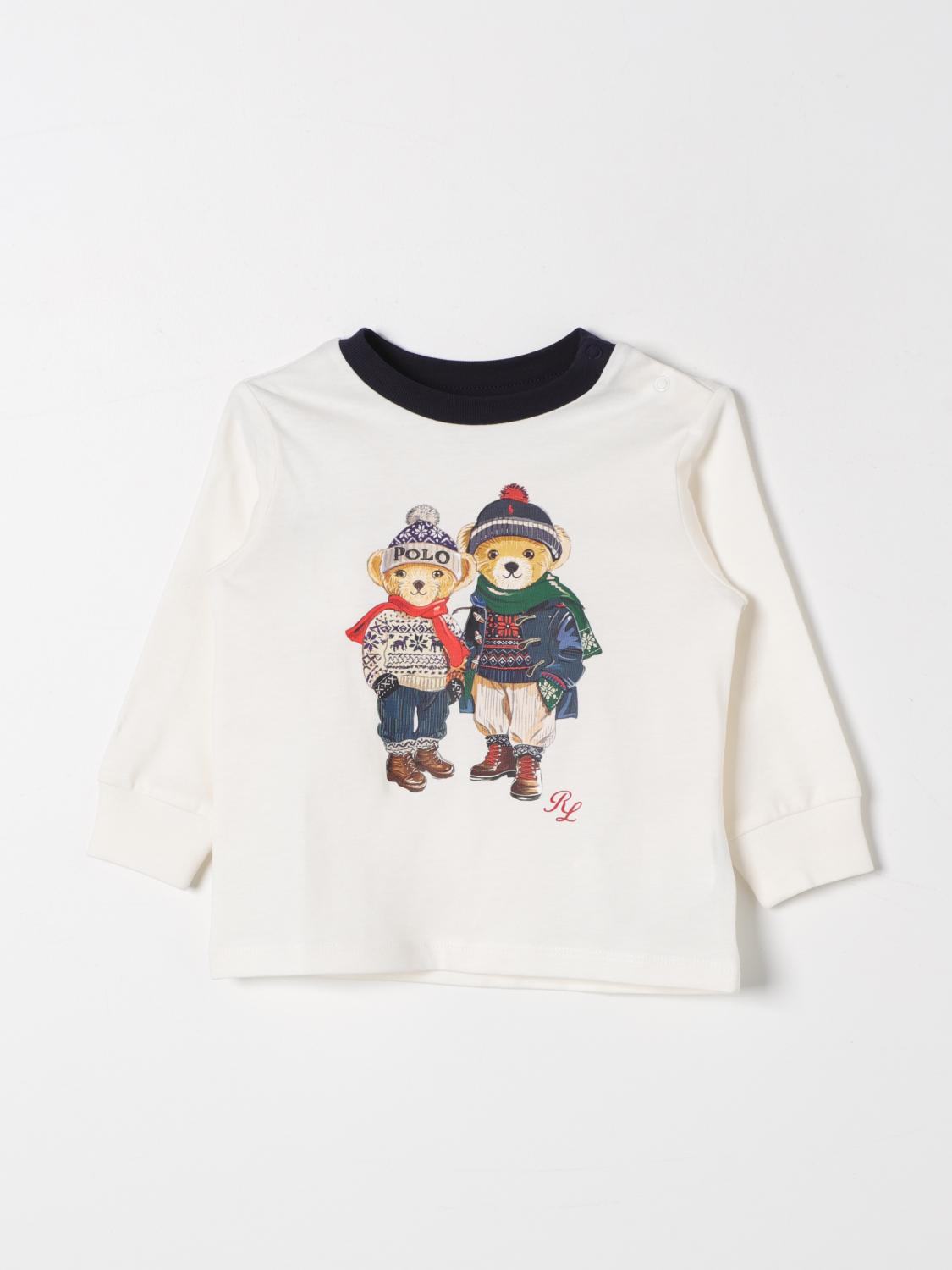 POLO RALPH LAUREN T-SHIRT: T-shirt kids Polo Ralph Lauren, White - Img 1