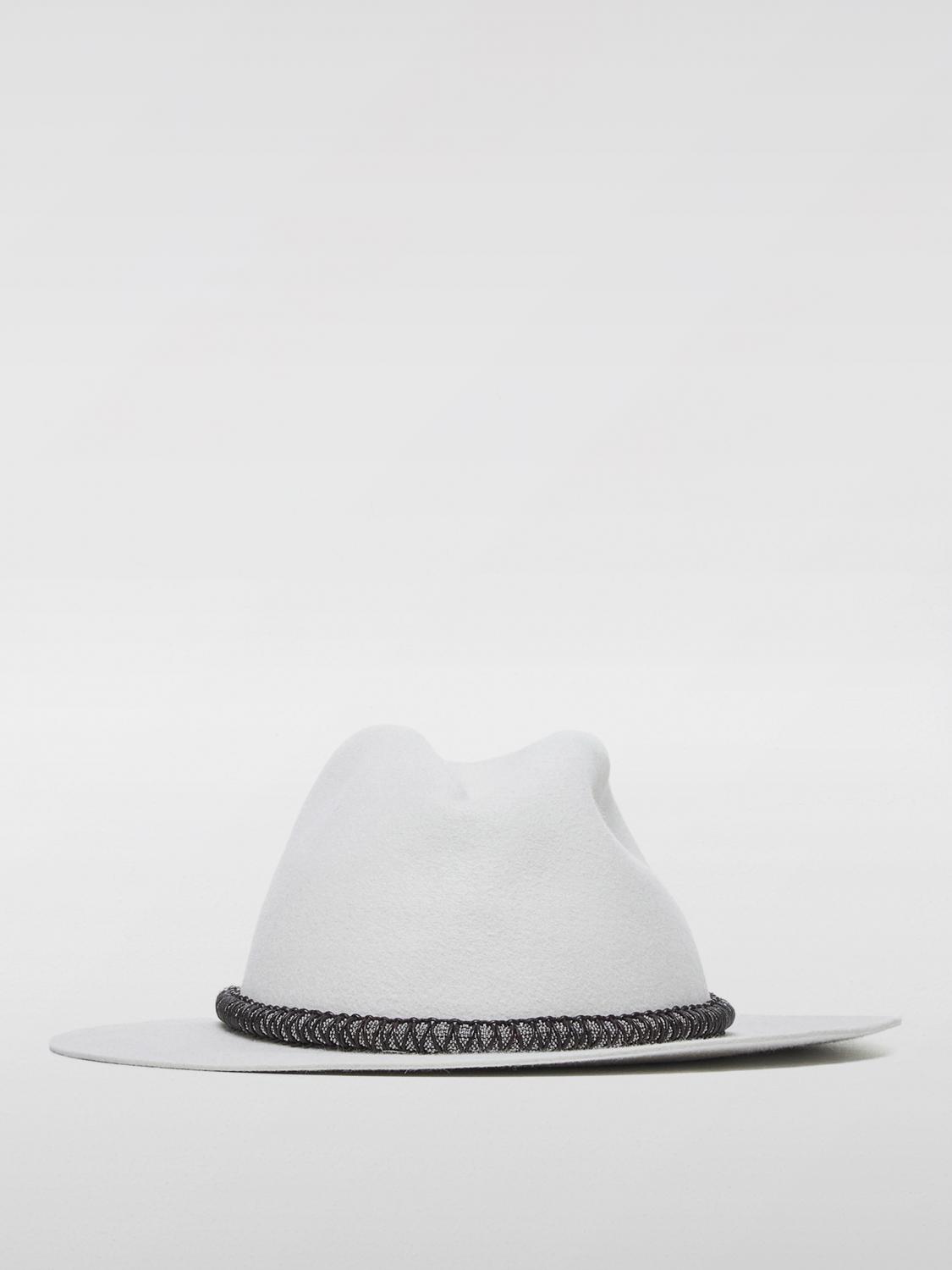 BRUNELLO CUCINELLI HAT: Hat woman Brunello Cucinelli, Ivory - Img 1