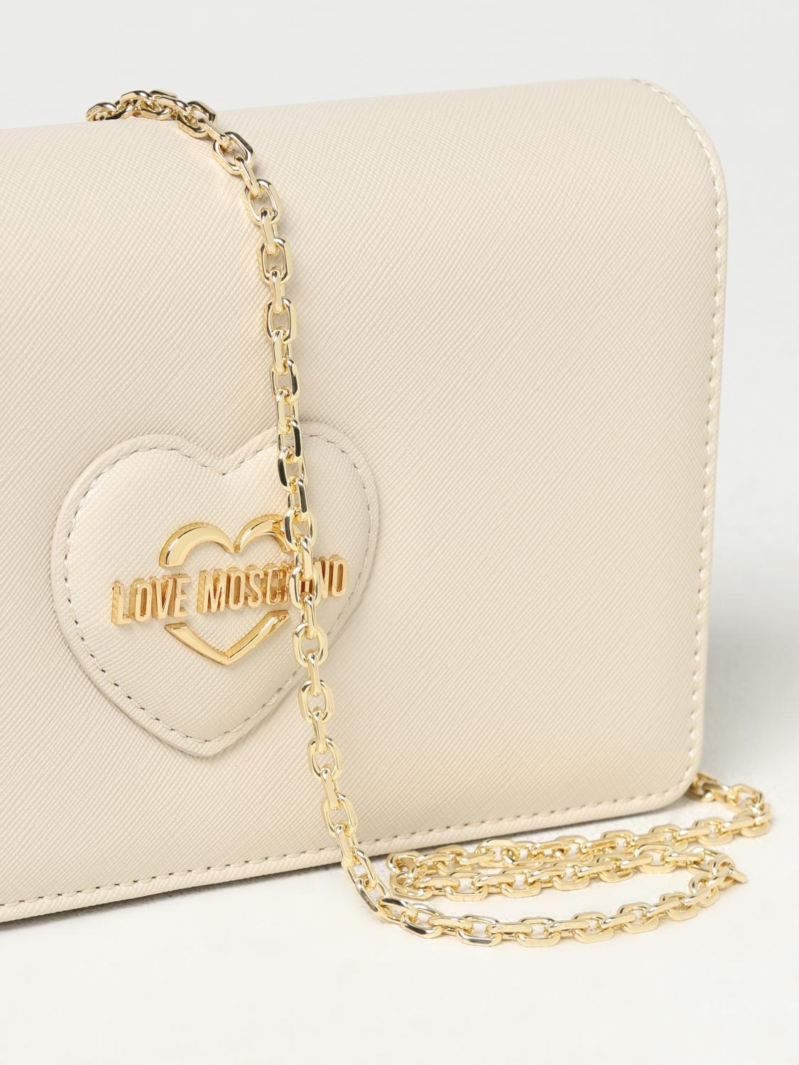 LOVE MOSCHINO ミニバッグ: ショルダーバッグ レディース Love Moschino, アイボリー - Img 3