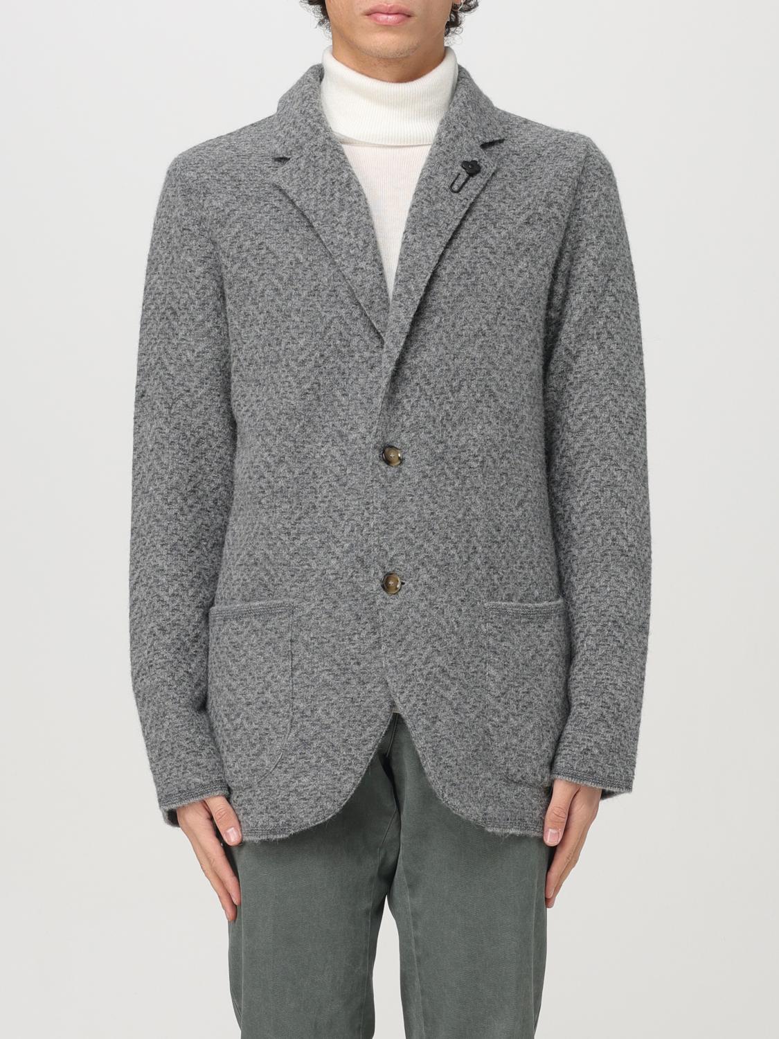 LARDINI BLAZER: Blazer a monopetto Lardini, Grigio - Img 1