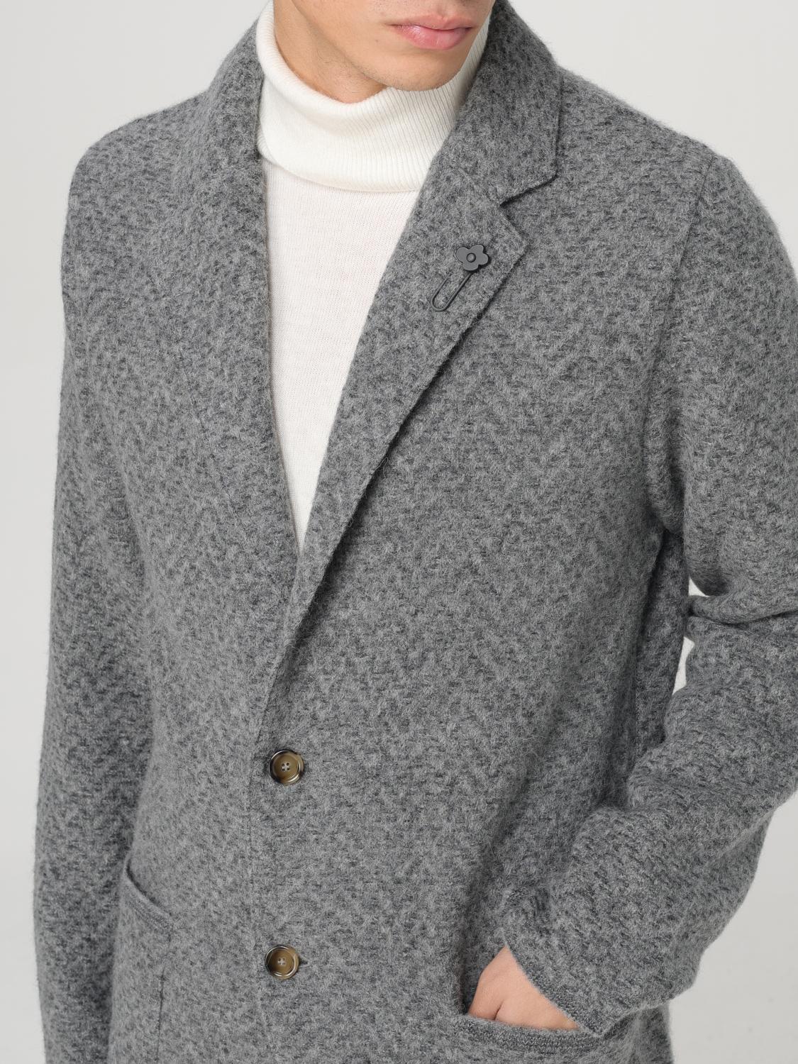 LARDINI BLAZER: Blazer a monopetto Lardini, Grigio - Img 4