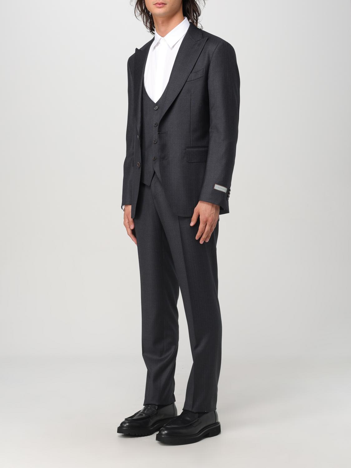 CANALI SUIT: Suit men Canali, Charcoal - Img 4