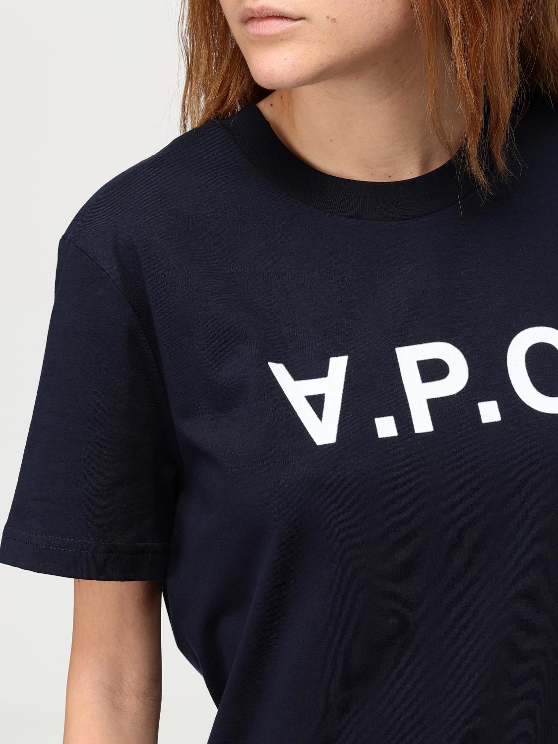 A.P.C. T-SHIRT: T-shirt woman A.P.C., Navy - Img 3