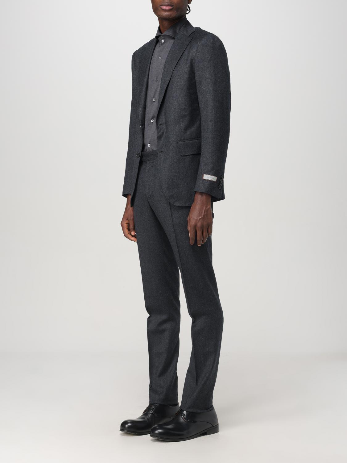 CANALI SUIT: Suit men Canali, Charcoal - Img 4