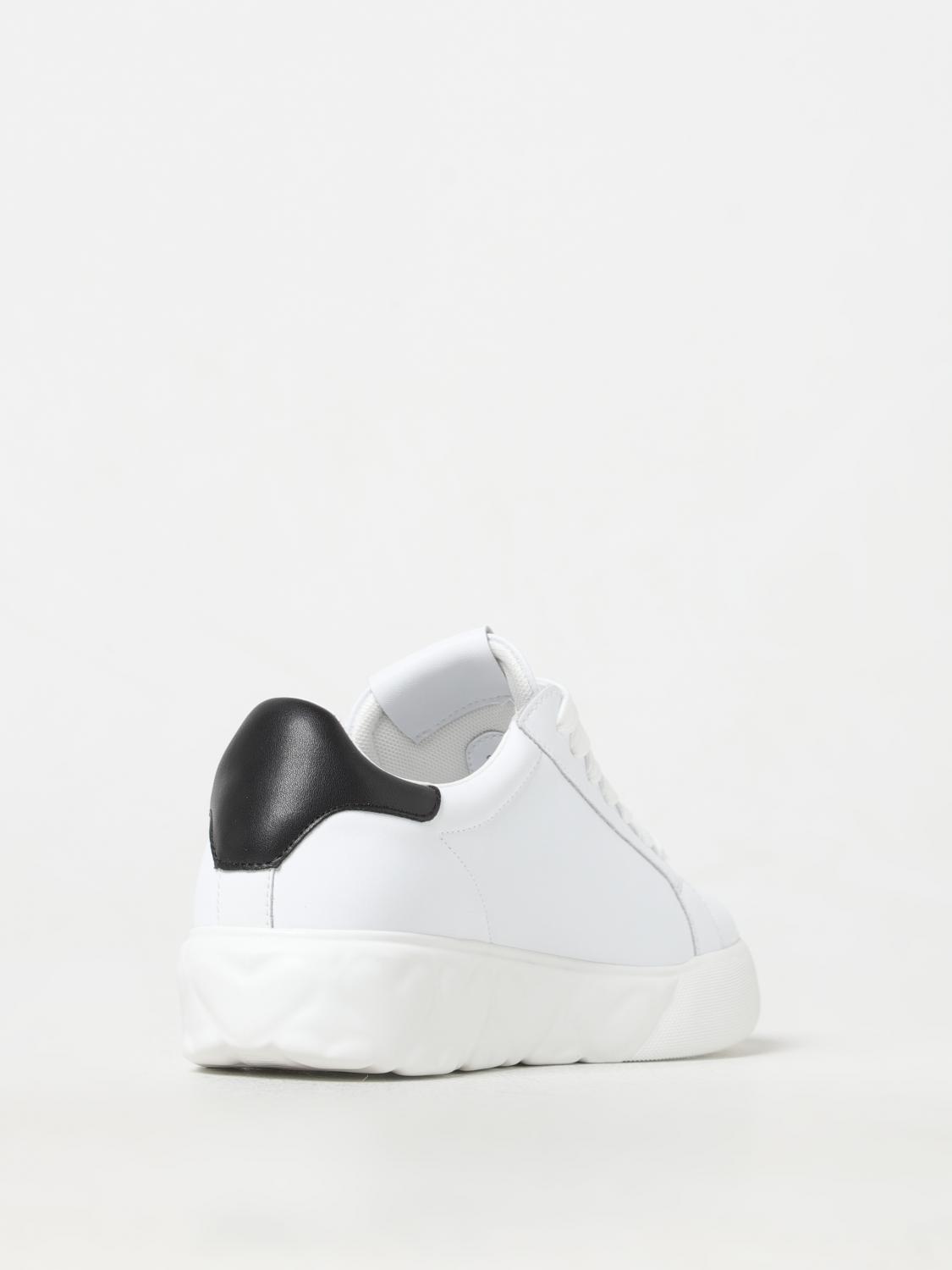 LOVE MOSCHINO SNEAKERS: Sneakers Love Moschino in pelle, Bianco - Img 3