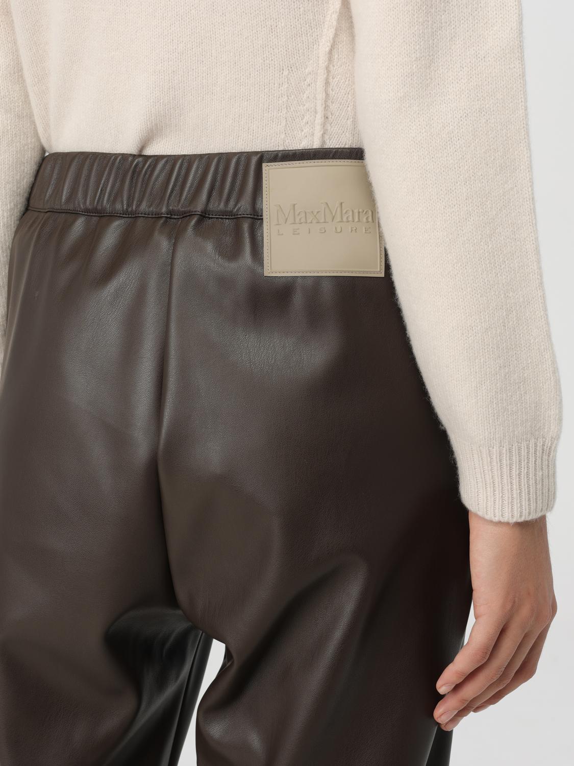 MAX MARA LEISURE PANTALÒN CORTOS: Pantalón mujer Max Mara Leisure, Marrón - Img 5