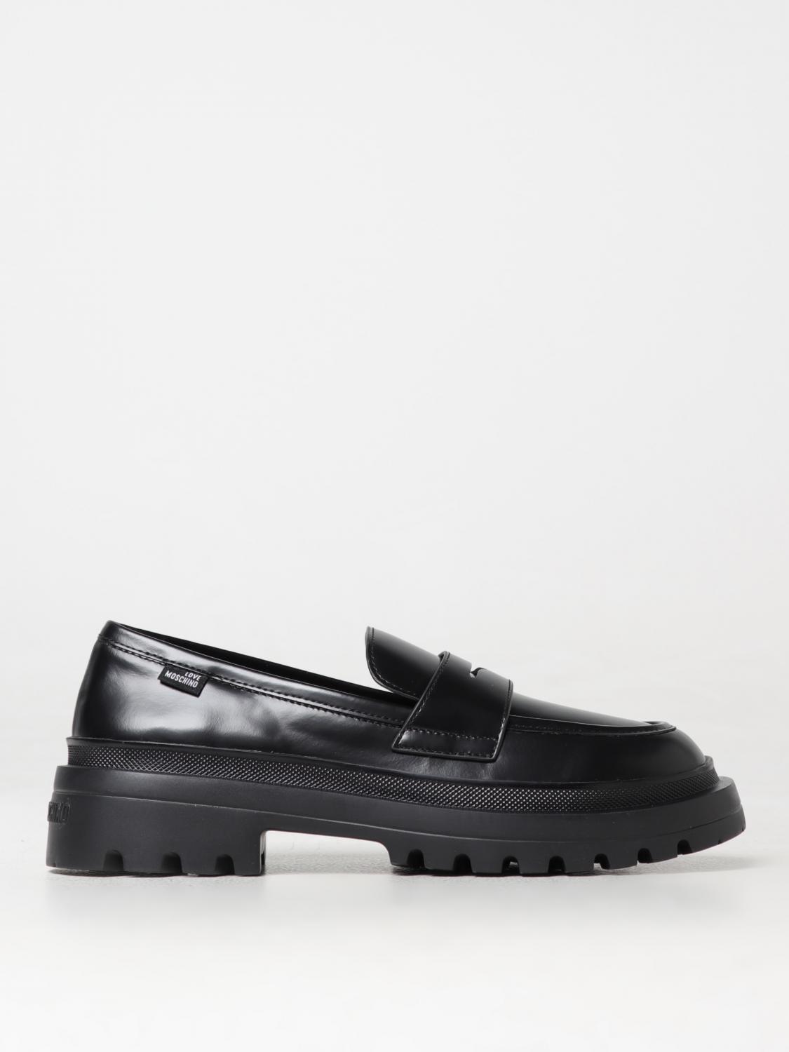 LOVE MOSCHINO LOAFERS: Loafers woman Love Moschino, Black - Img 1