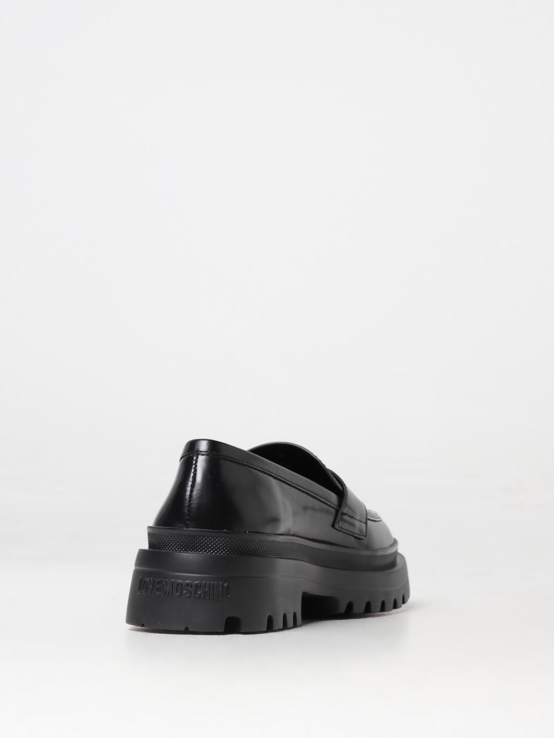 LOVE MOSCHINO LOAFERS: Loafers woman Love Moschino, Black - Img 3