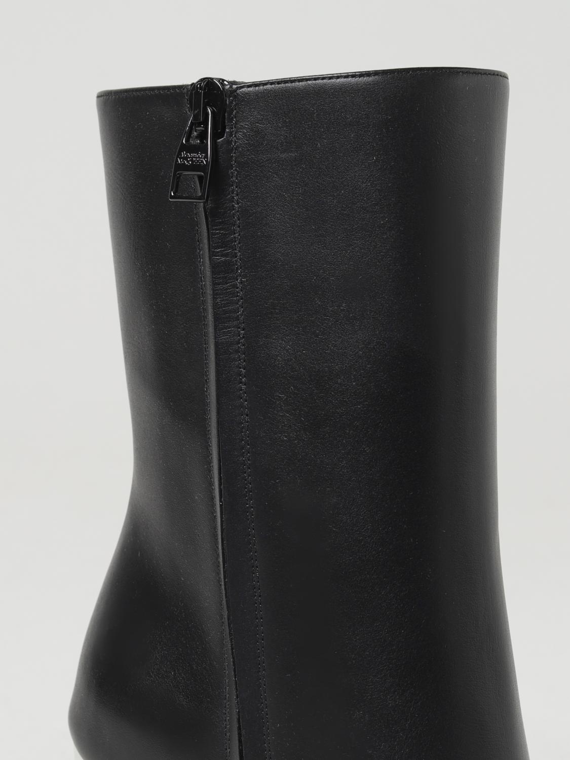 MCQUEEN FLACHE STIEFELETTEN: Stiefel damen McQueen, Schwarz - Img 4