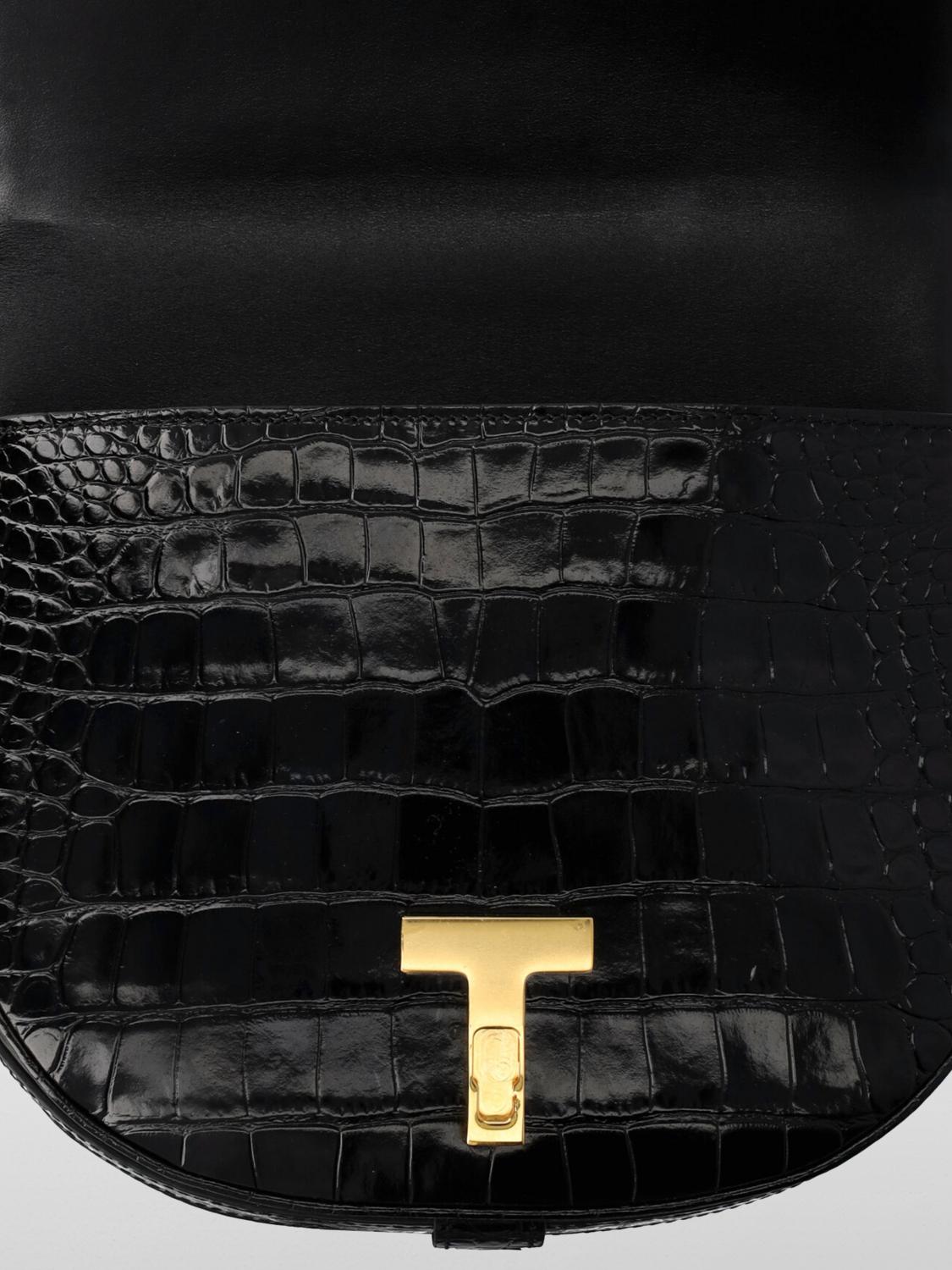 ショルダーバッグ・ポシェット TOM FORD Woman Crossbody bags Black L1833LCL395X 1N001 SHINY STAMPED CROCODILE LEATHER WALLIS CROSSBODY BAG | Tom