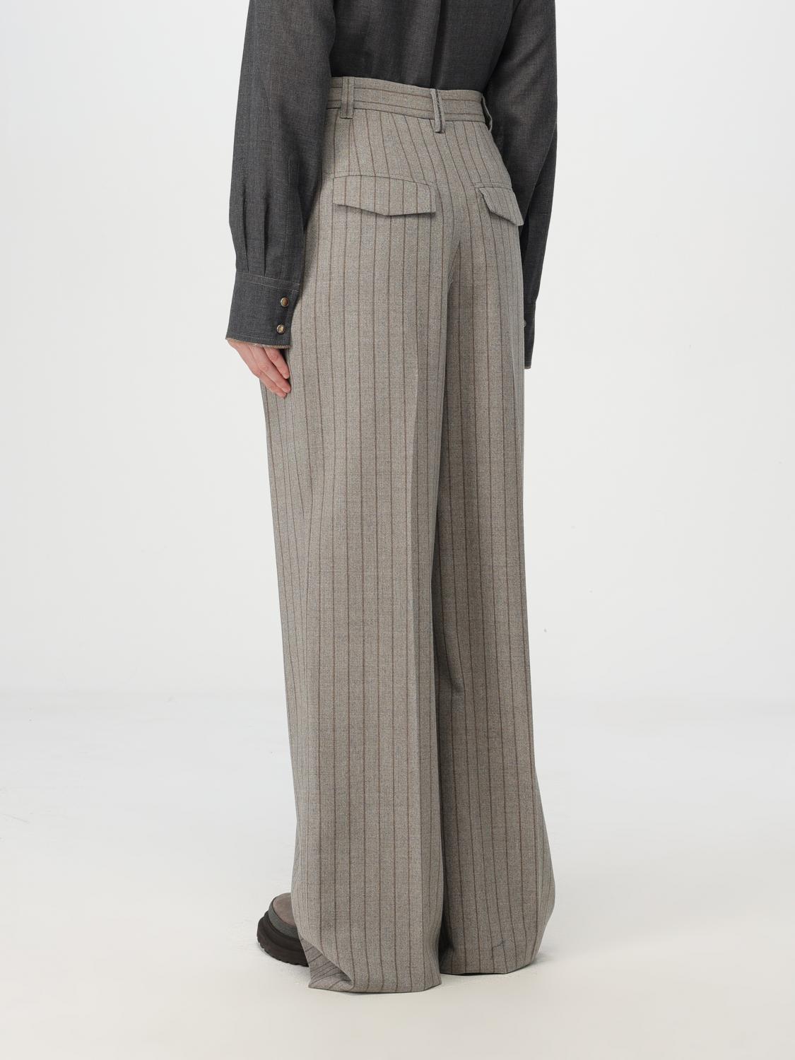 BRUNELLO CUCINELLI PANTS: Pants woman Brunello Cucinelli, Grey - Img 3