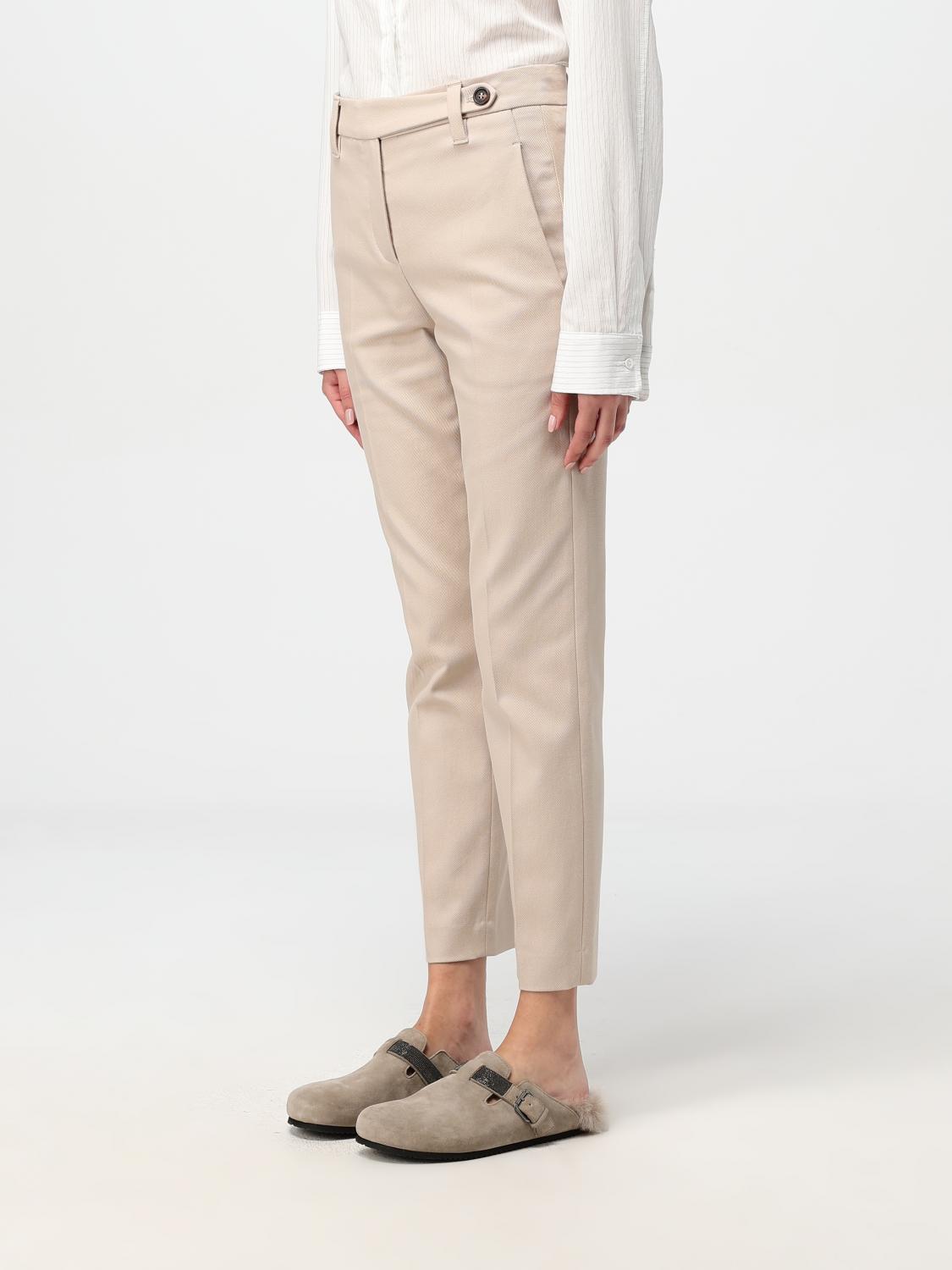 BRUNELLO CUCINELLI パンツ: パンツ レディース Brunello Cucinelli, ベージュ - Img 4