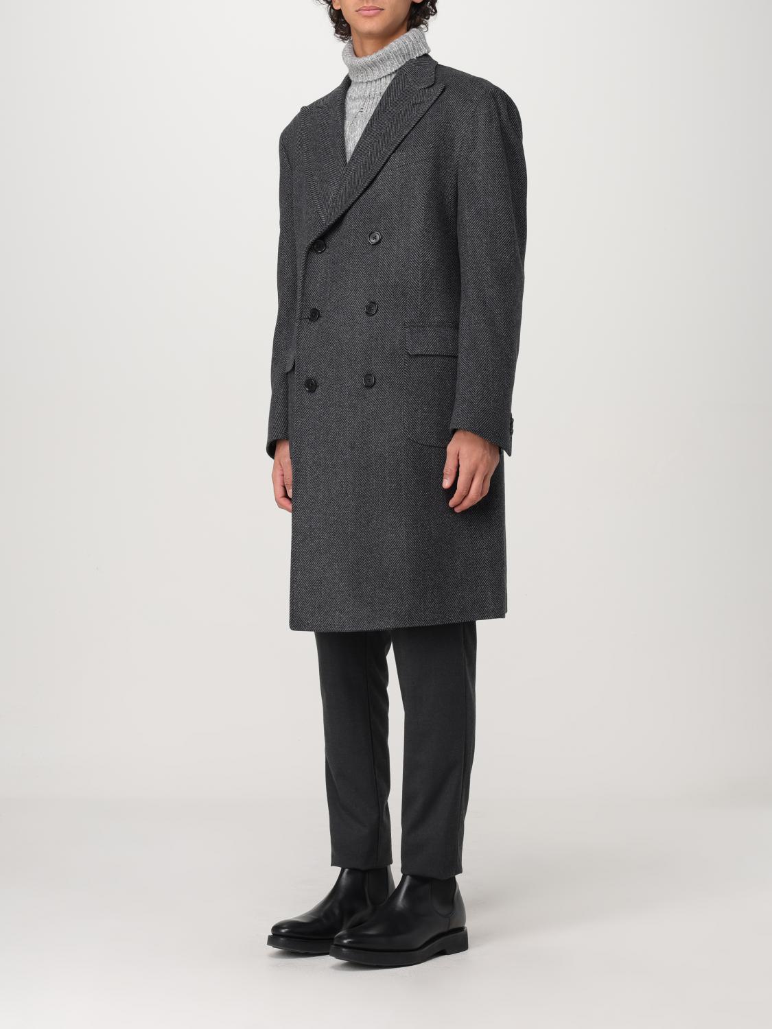 CORNELIANIコルネリアーニ グレーフランネルウールジャケット52 Corneliani Coat men - Grey | 9414139412170 | GIGLIO.COM