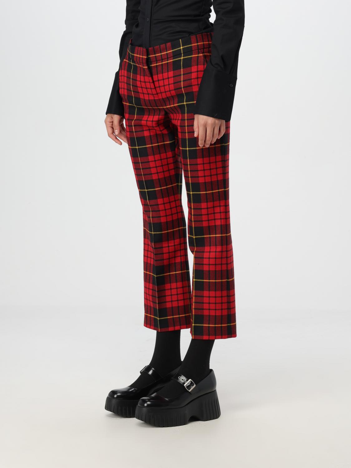 ALEXANDER MCQUEEN PANTS: Pants woman Alexander McQueen, Red - Img 3