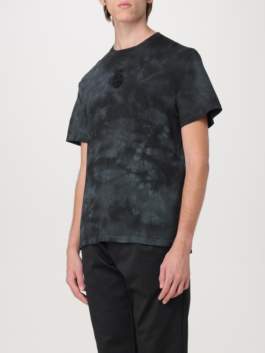 ALEXANDER MCQUEEN T-SHIRT: T-shirt Alexander McQueen in cotone stampato , Nero - Img 3