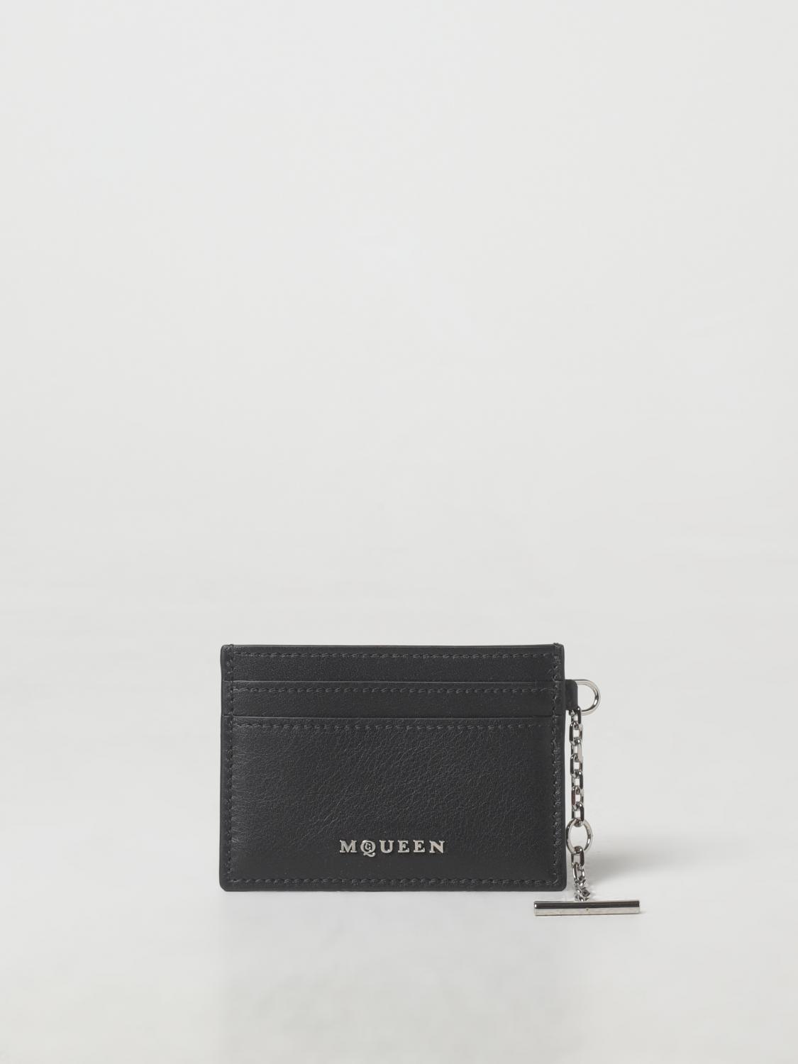 ALEXANDER MCQUEEN WALLET: Wallet woman Alexander McQueen, Black - Img 1