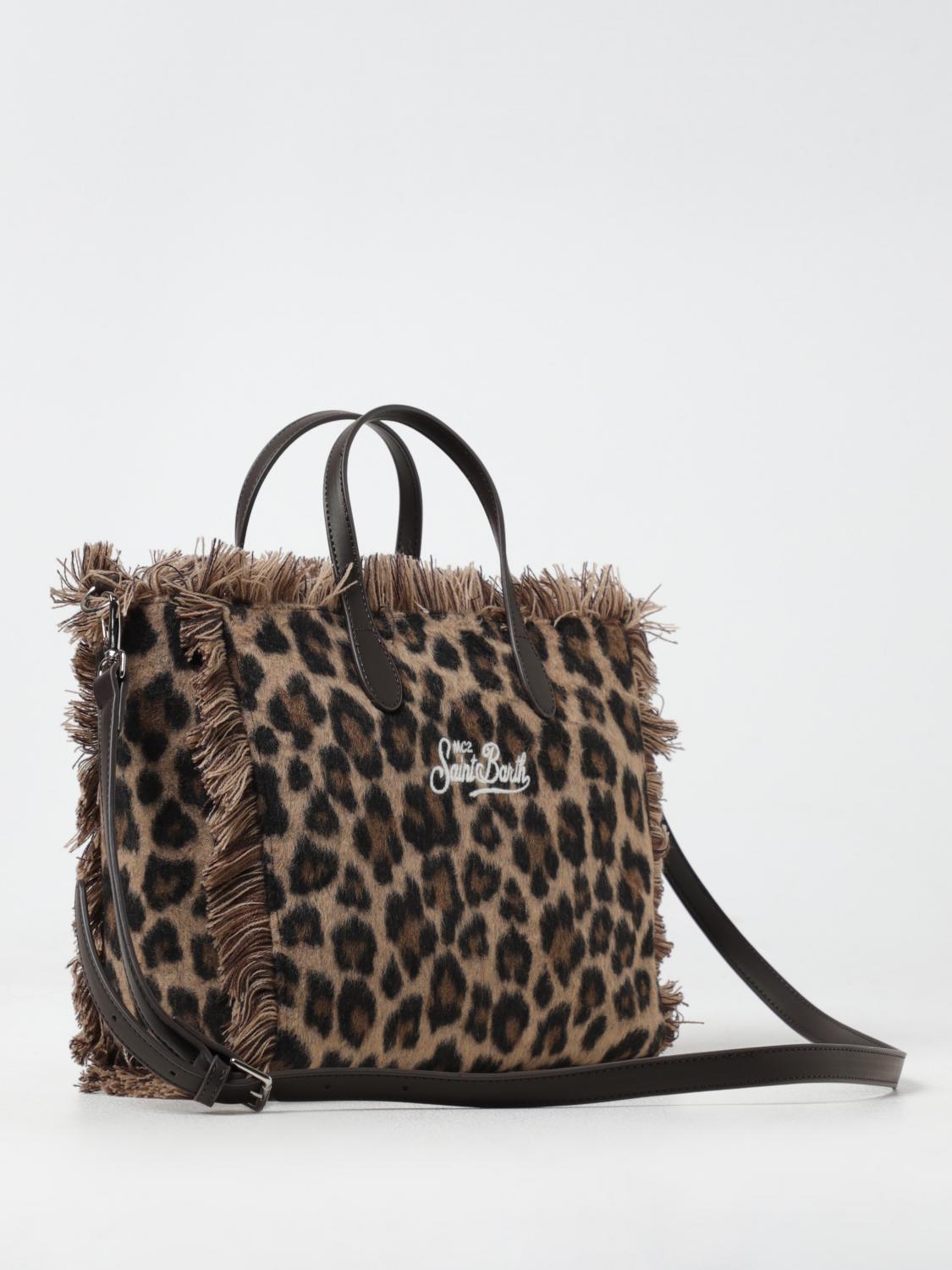 MC2 SAINT BARTH BORSA A SPALLA: Borsa Colette W Leopard midi 18 Mc2 Saint Barth, Marrone - Img 2