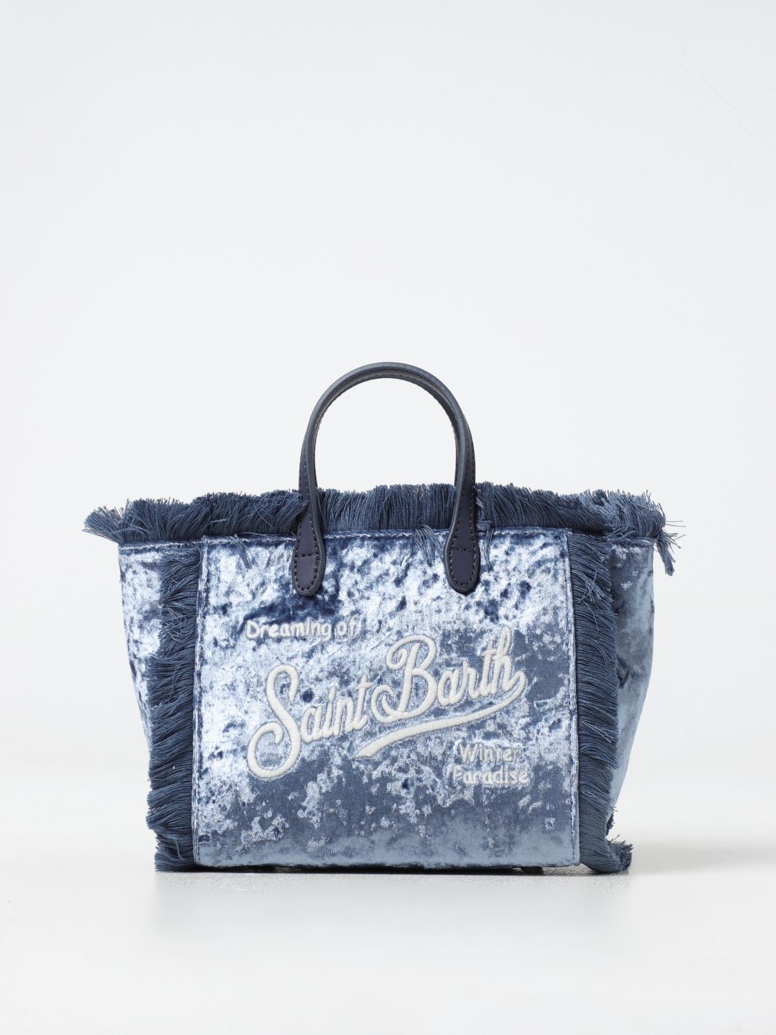 MC2 SAINT BARTH BORSA A SPALLA: Borsa Vanity Mini Mc2 Saint Barth, Azzurro - Img 1