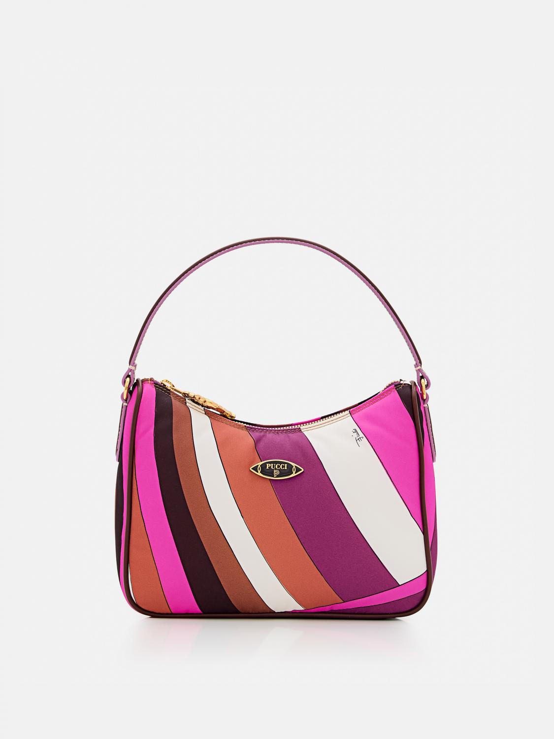 PUCCI BORSA A SPALLA: Borsa a spalla donna Pucci, Fuxia - Img 1